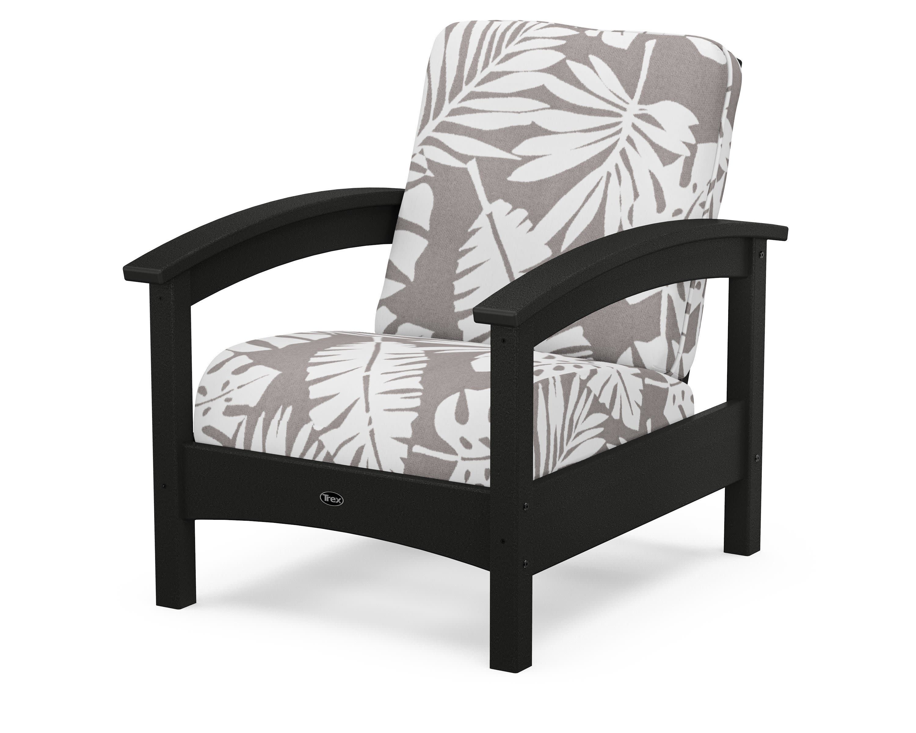 Rockport Club Chair in Charcoal Black / Leaf Grey Mist