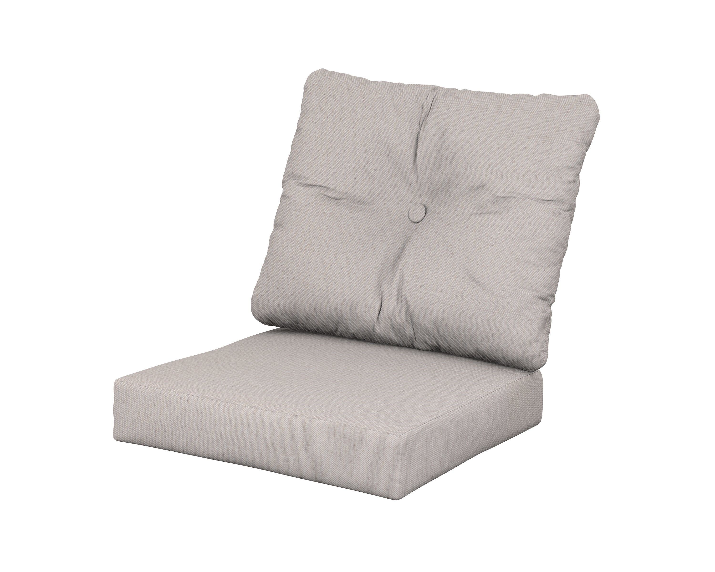 Vineyard Seat/Back Cushion in Dune Burlap