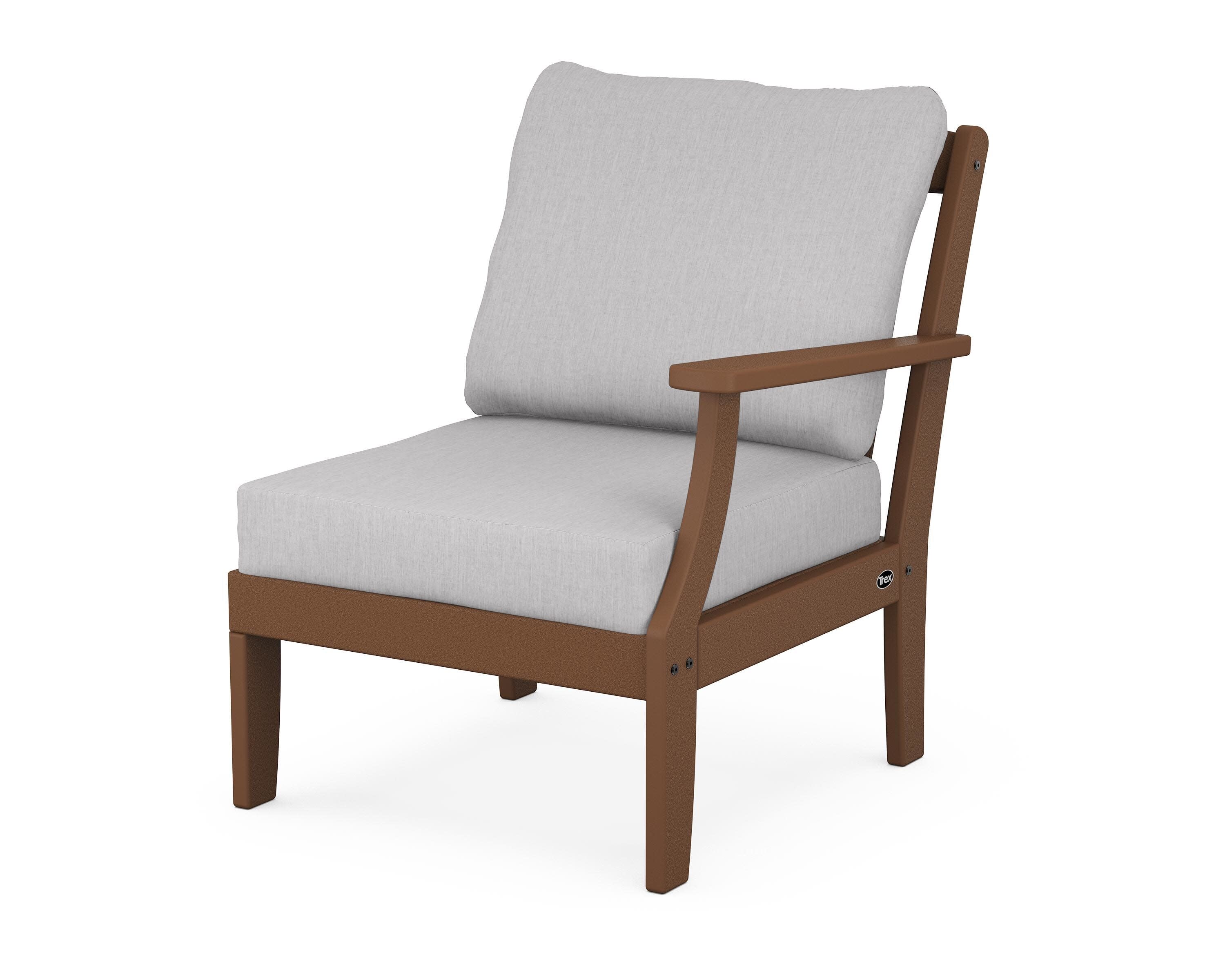 Yacht Club Modular Right Arm Chair in Tree House / Granite