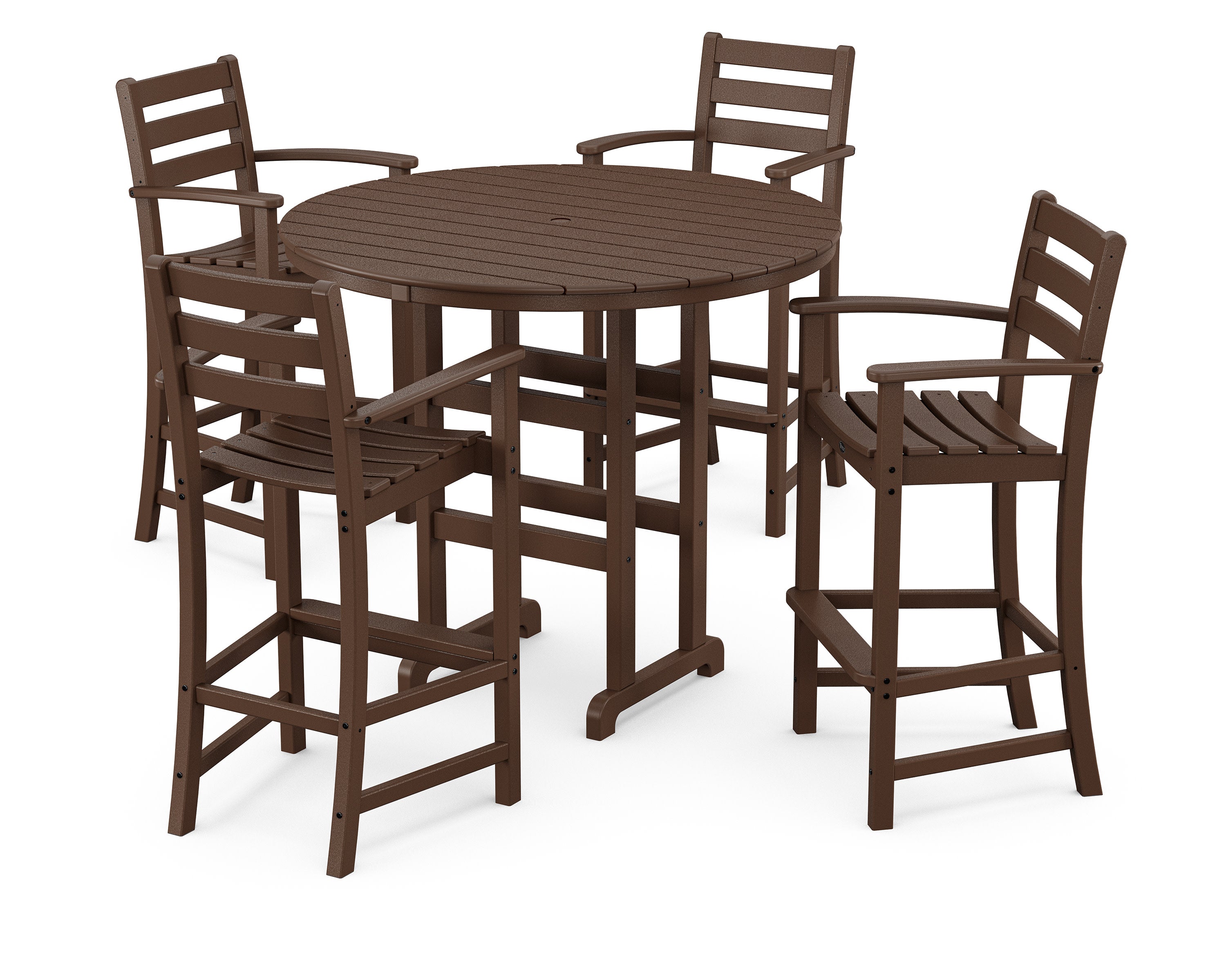 Monterey Bay 5-Piece Round Bar Set in Vintage Lantern