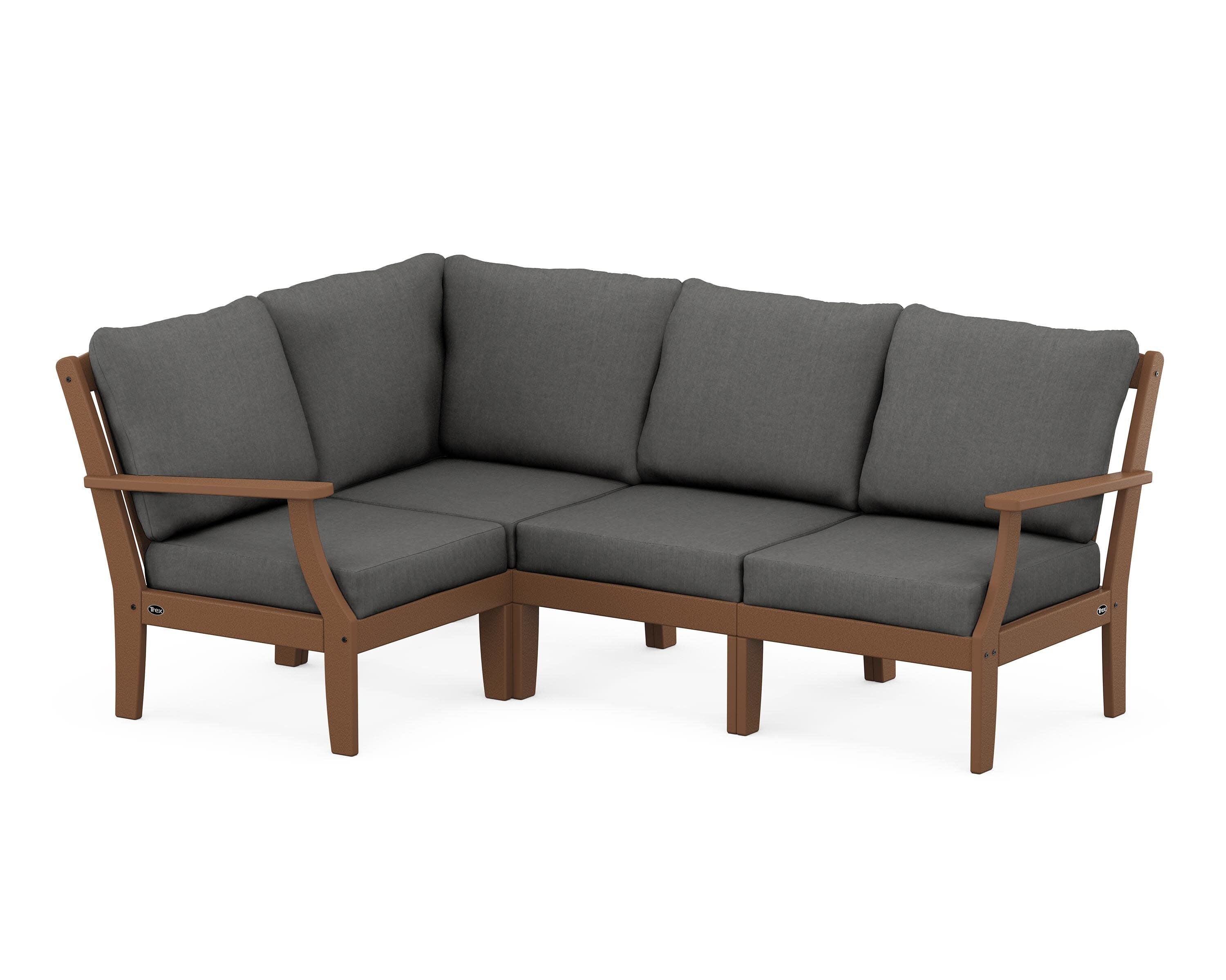 Yacht Club Modular 4-Piece Deep Seating Set in Tree House / Spectrum Carbon