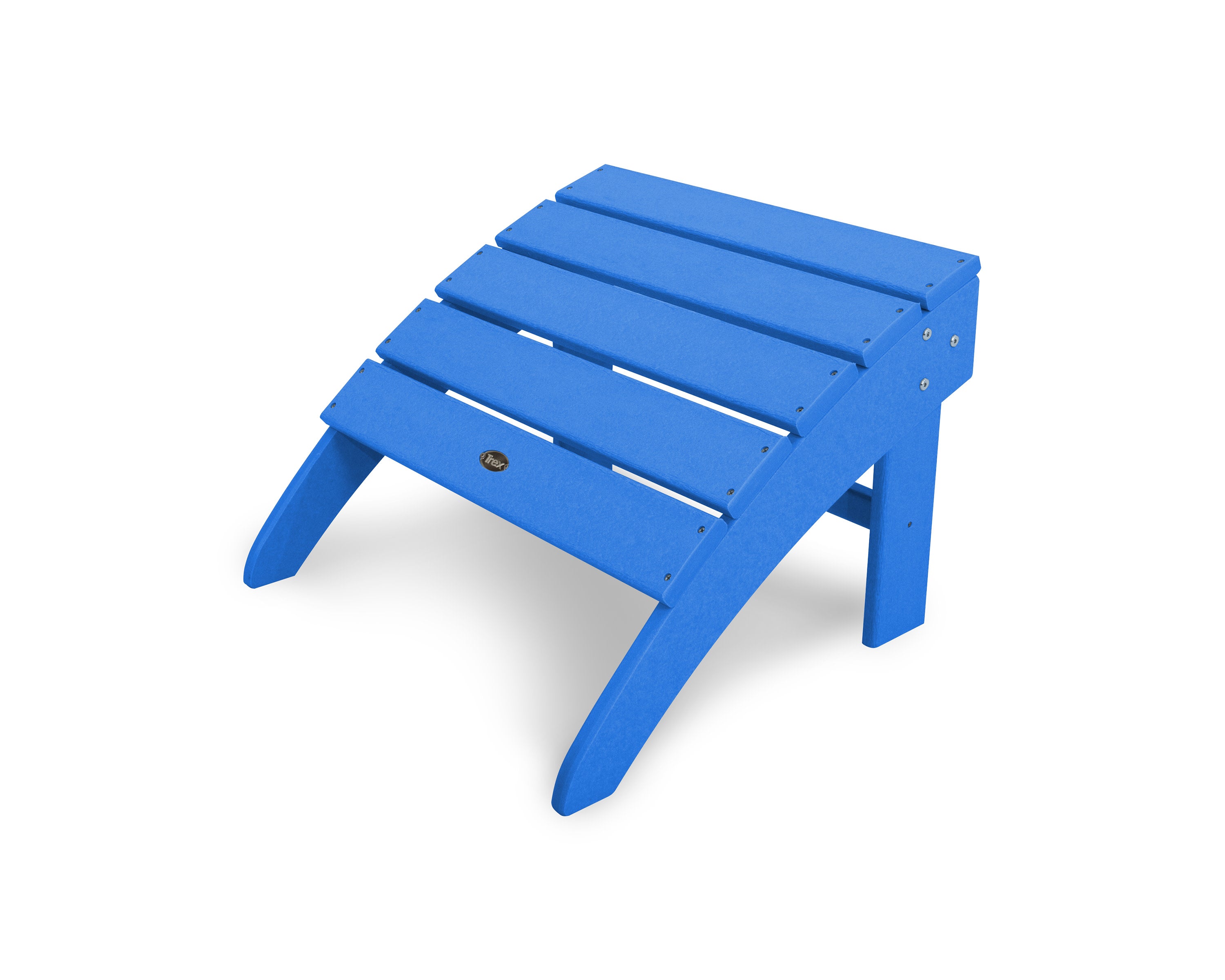 Yacht Club Ottoman in Pacific Blue