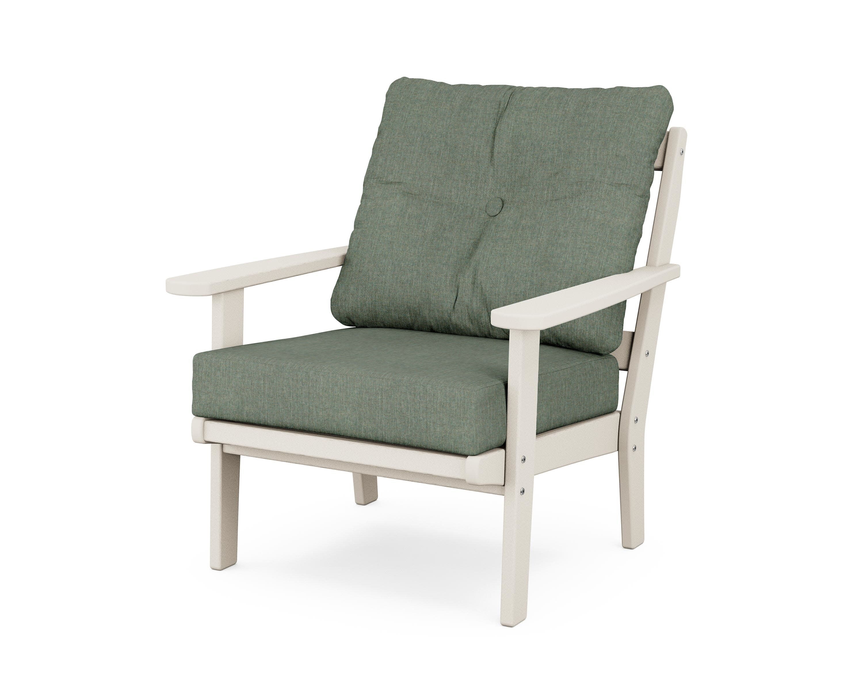 Cape Cod Deep Seating Chair in Sand Castle / Cast Sage