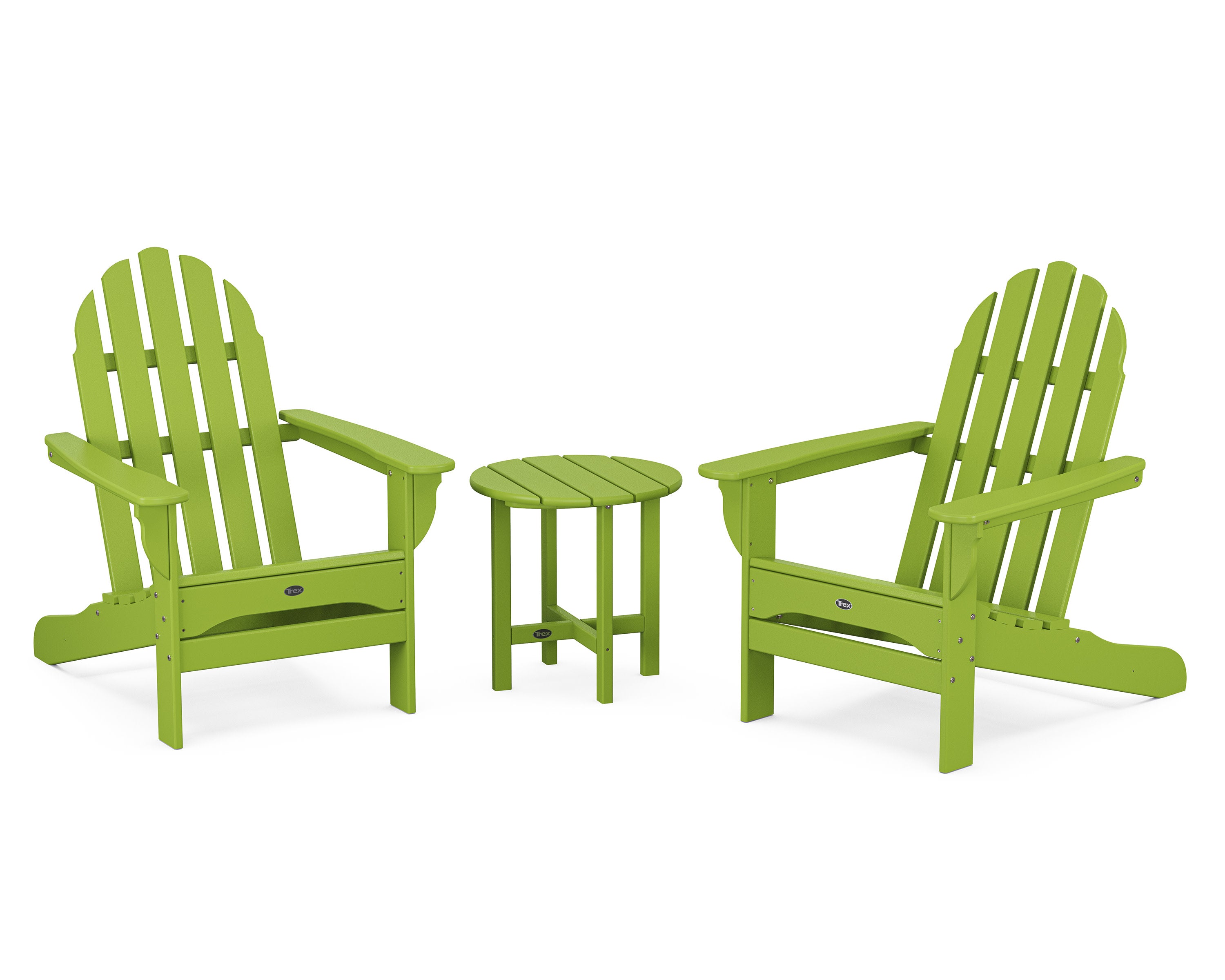 Cape Cod 3-Piece Adirondack Set in Lime
