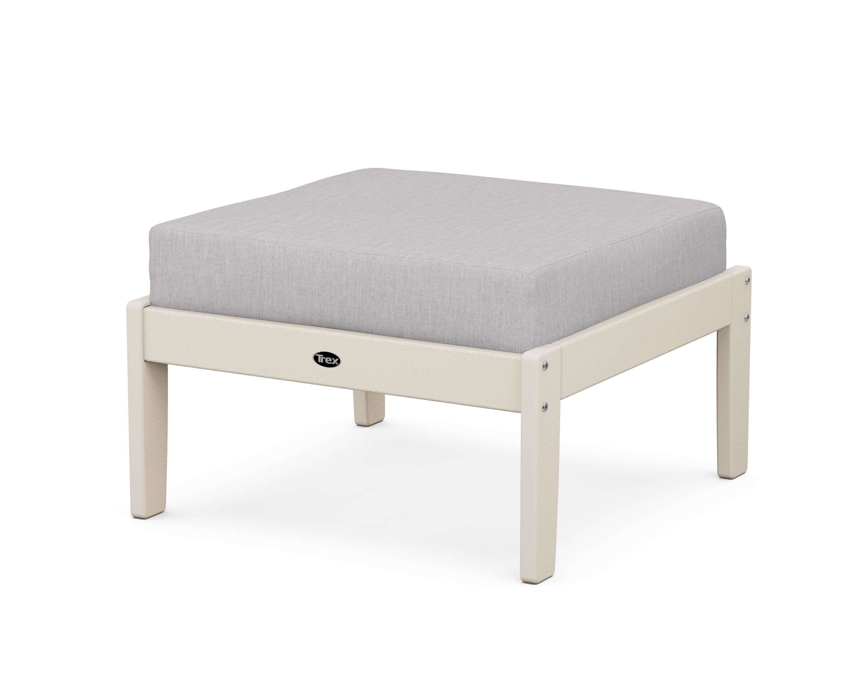 Yacht Club Deep Seating Ottoman in Sand Castle / Granite