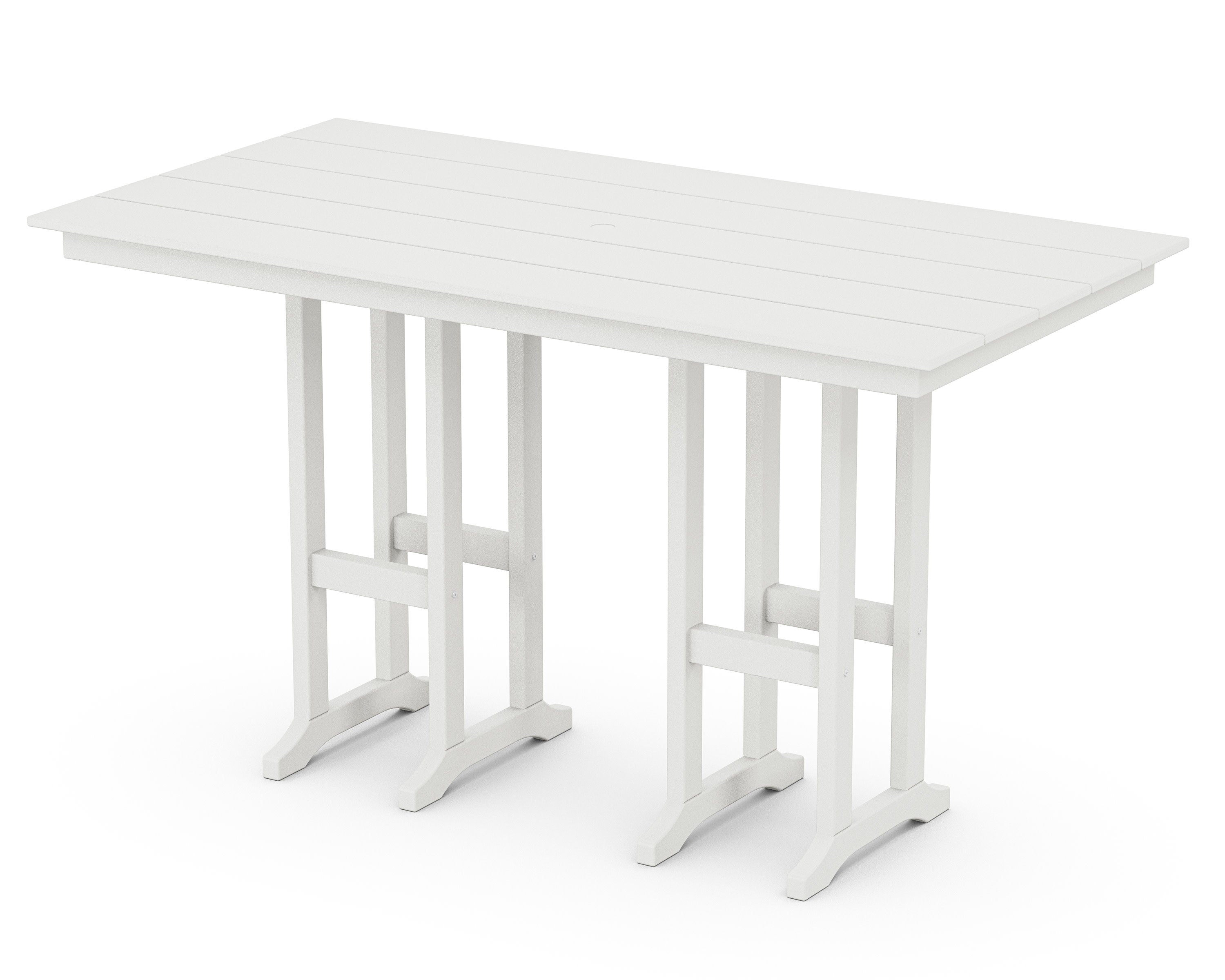 Monterey Bay 37" x 72" Bar Table in Classic White