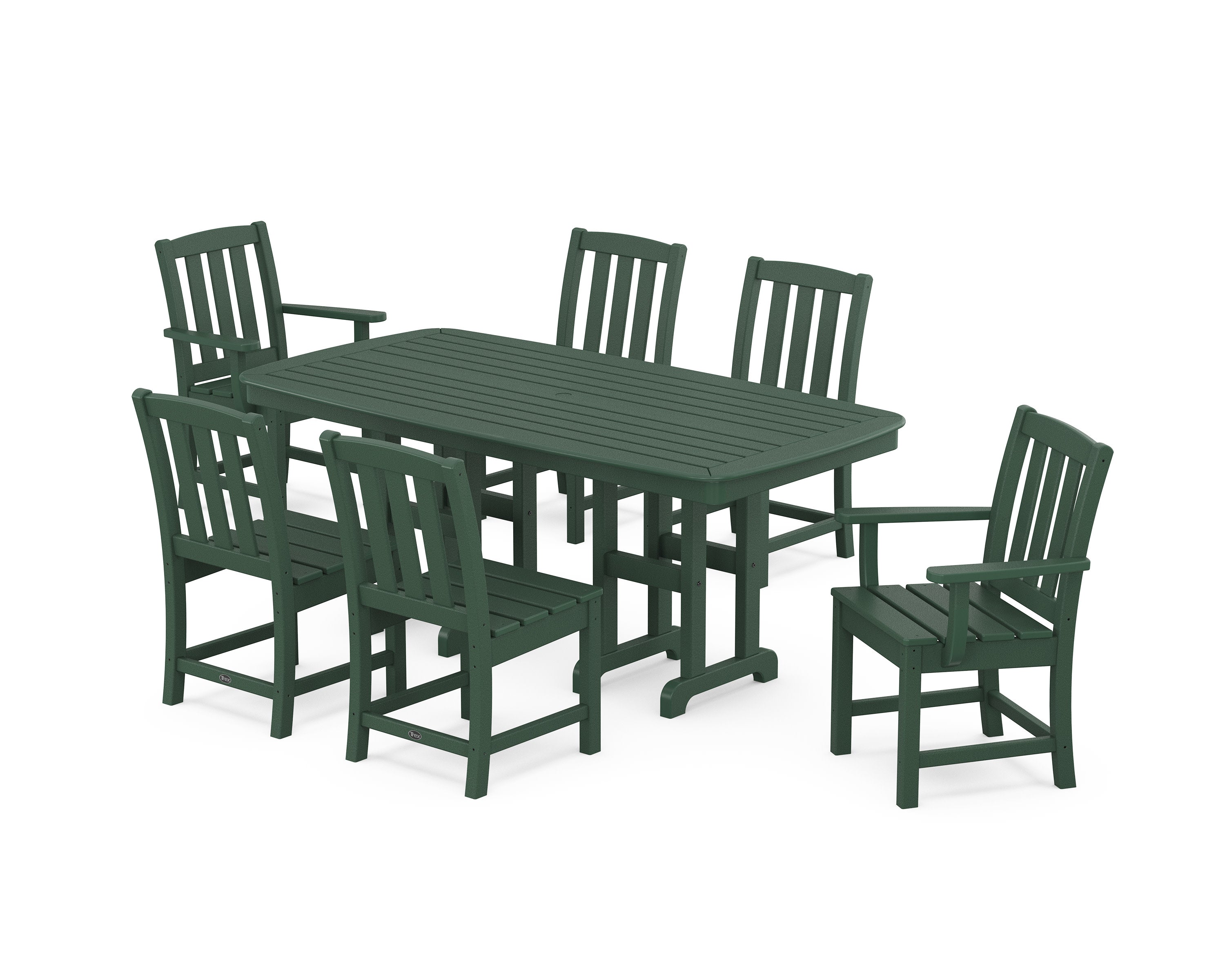 Cape Cod 7-Piece Dining Set in Rainforest Canopy