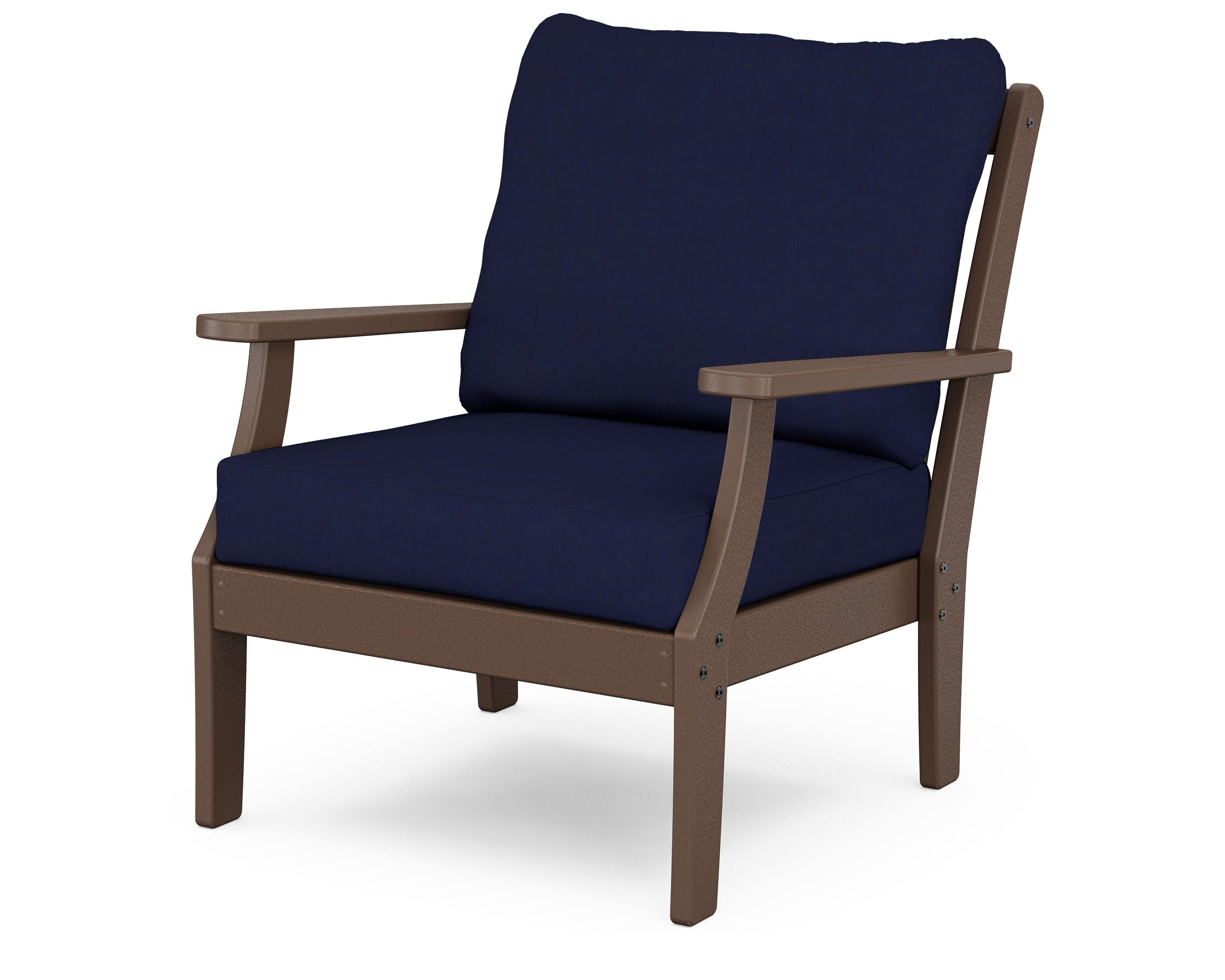 Yacht Club Deep Seating Chair in Vintage Lantern / Navy