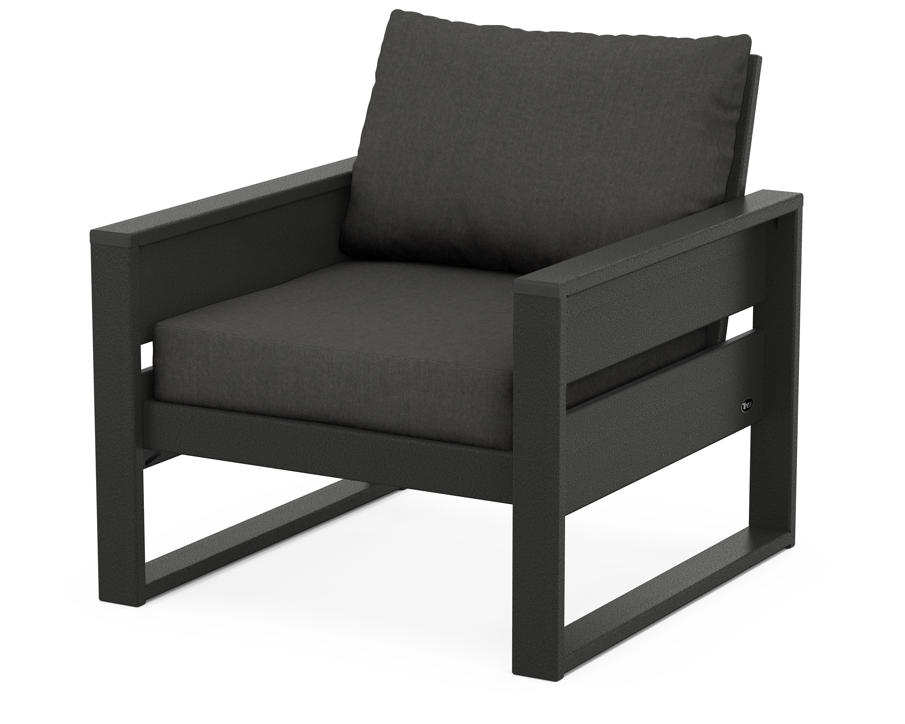 Eastport Club Chair in Charcoal Black / Spectrum Carbon