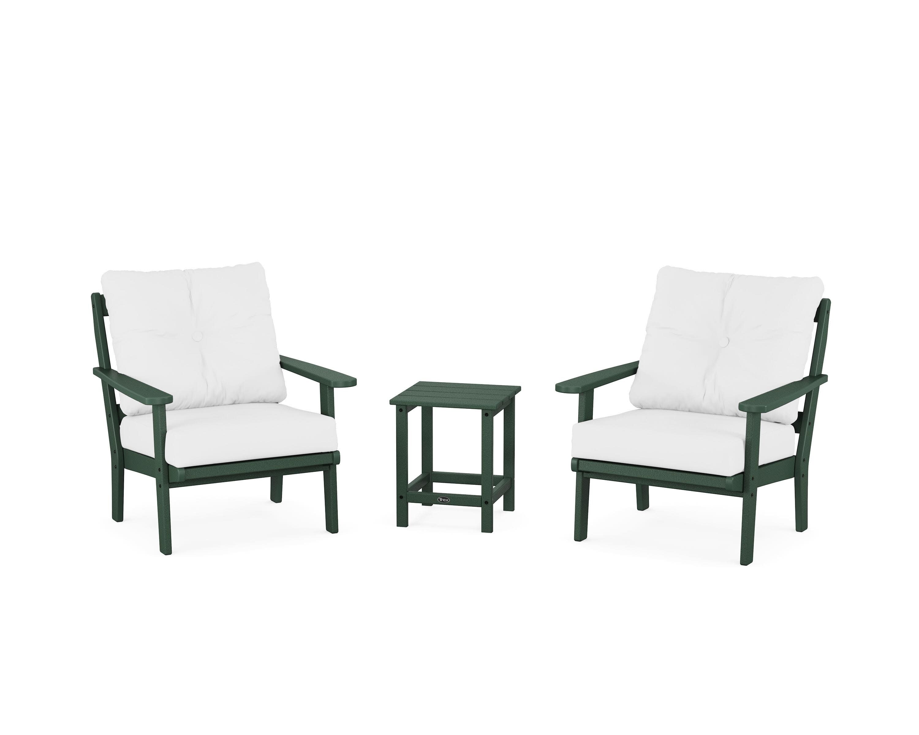 Cape Cod 3-Piece Deep Seating Set in Rainforest Canopy / Natural