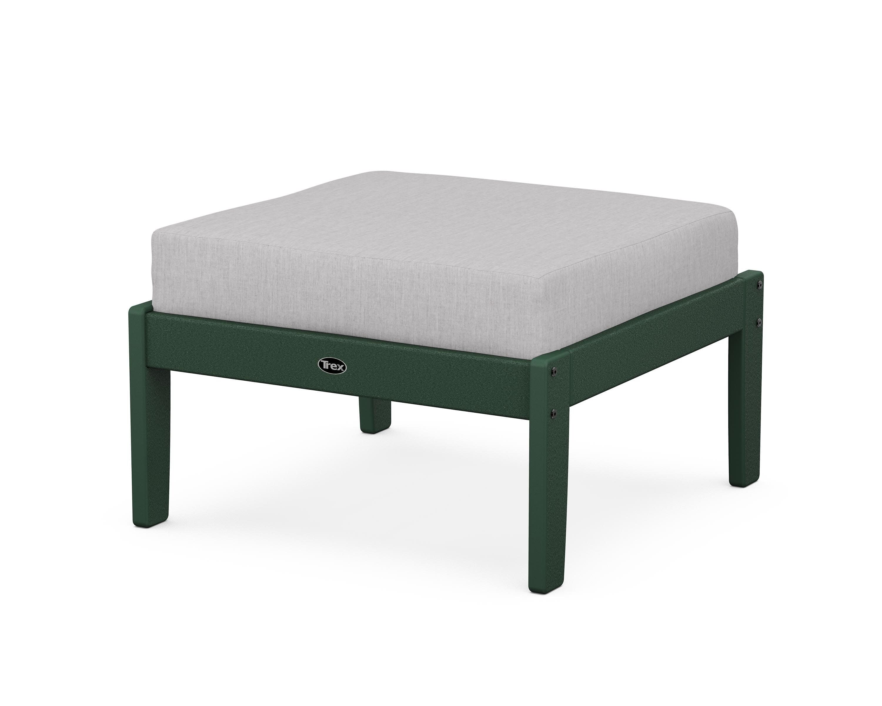 Yacht Club Deep Seating Ottoman in Rainforest Canopy / Granite