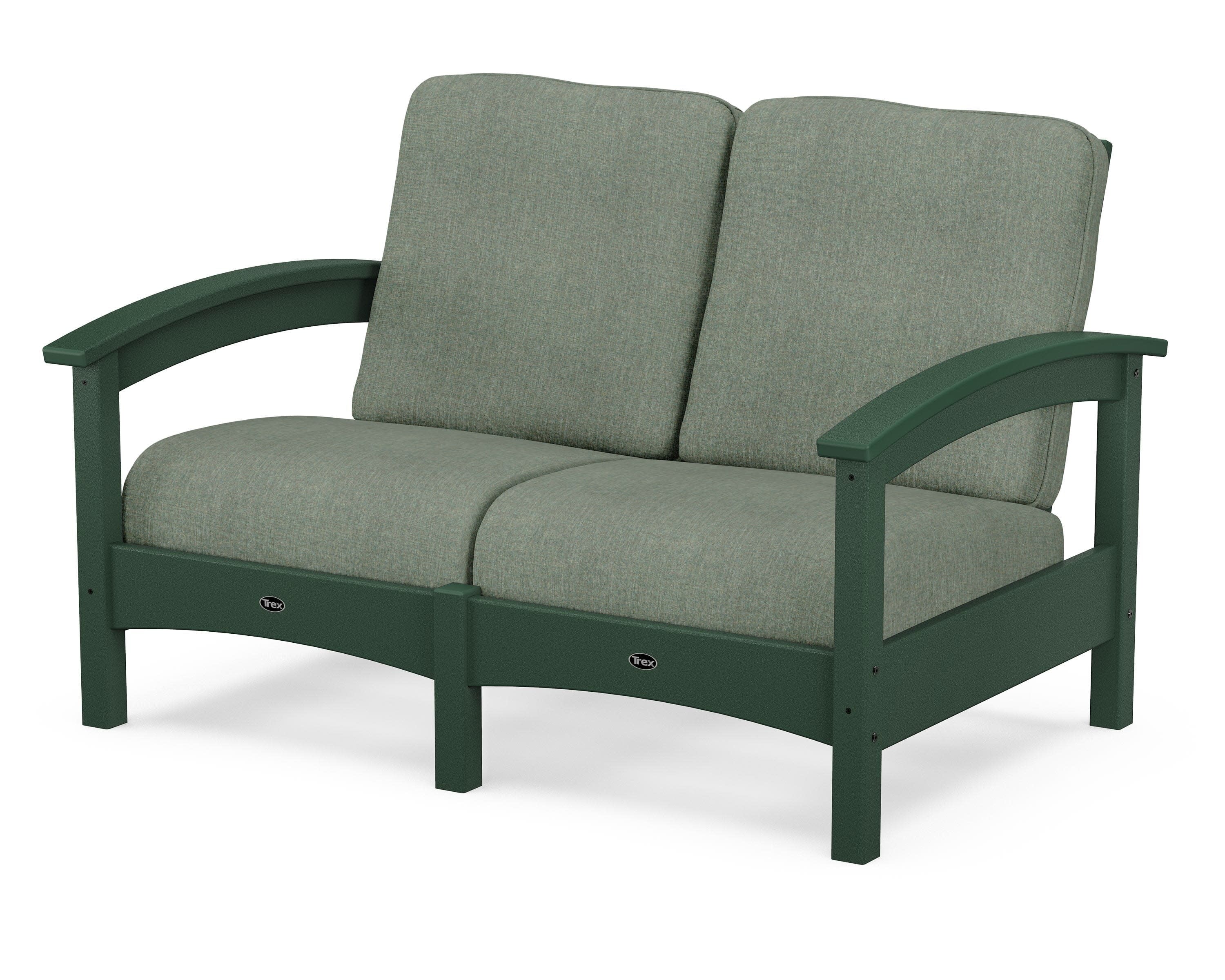 Rockport Club Loveseat in Rainforest Canopy / Cast Sage