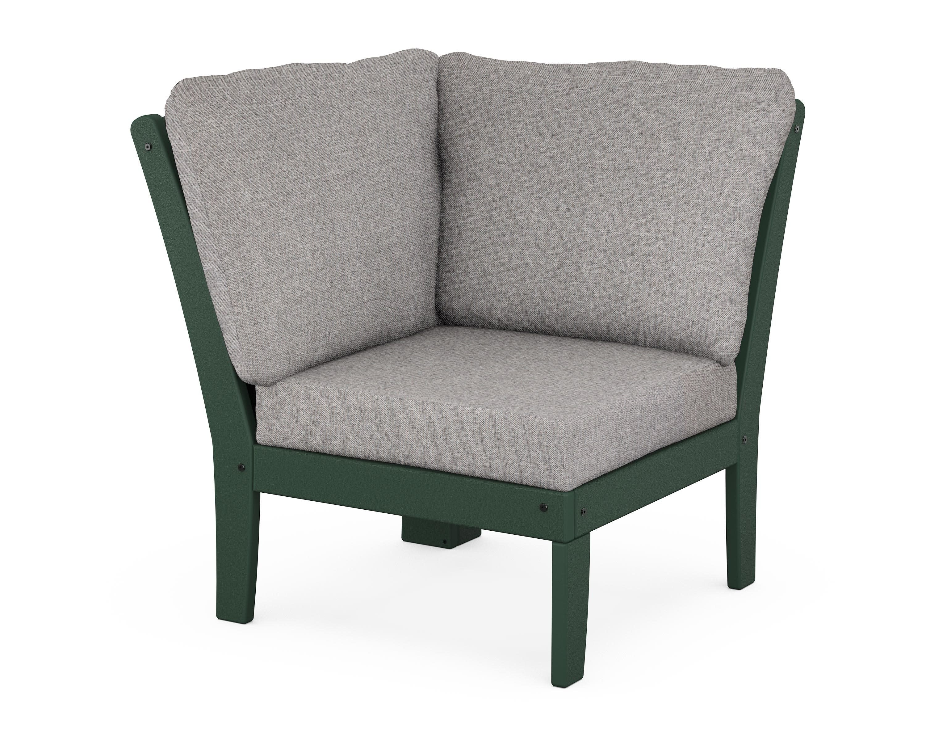Yacht Club Modular Corner Chair in Rainforest Canopy / Grey Mist