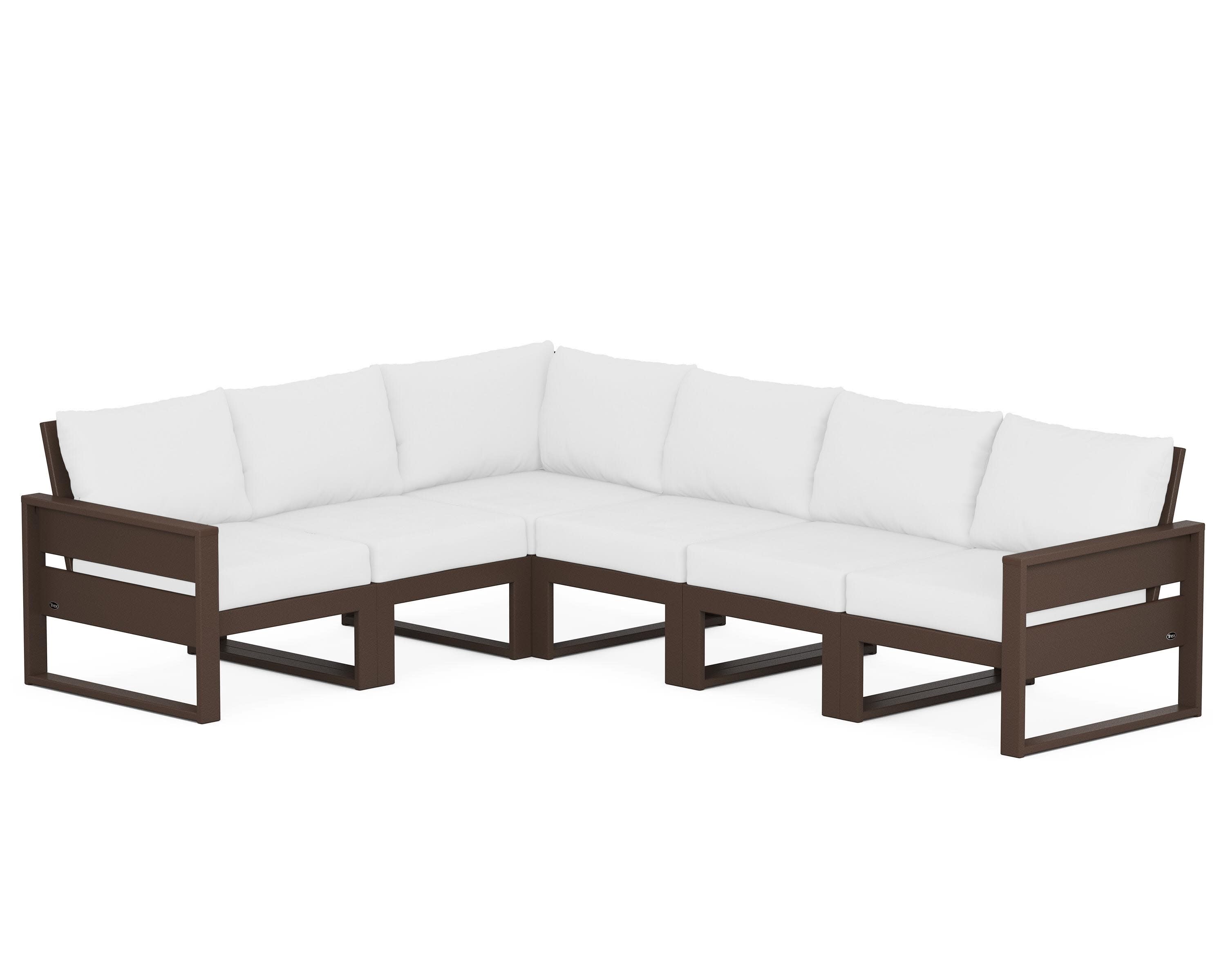 Eastport 6-Piece Sectional in Vintage Lantern / Natural