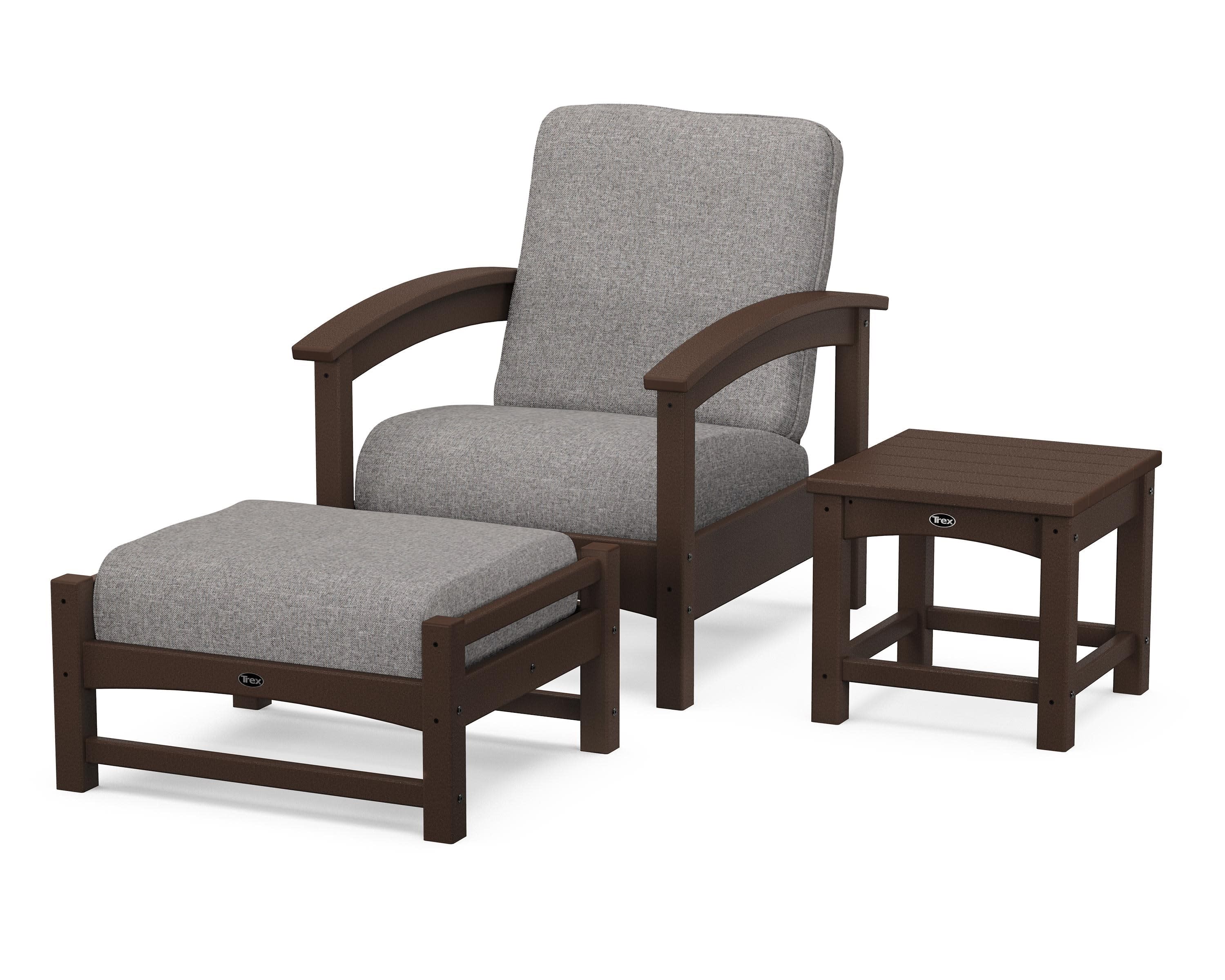 Rockport 3-Piece Deep Seating Set in Vintage Lantern / Grey Mist
