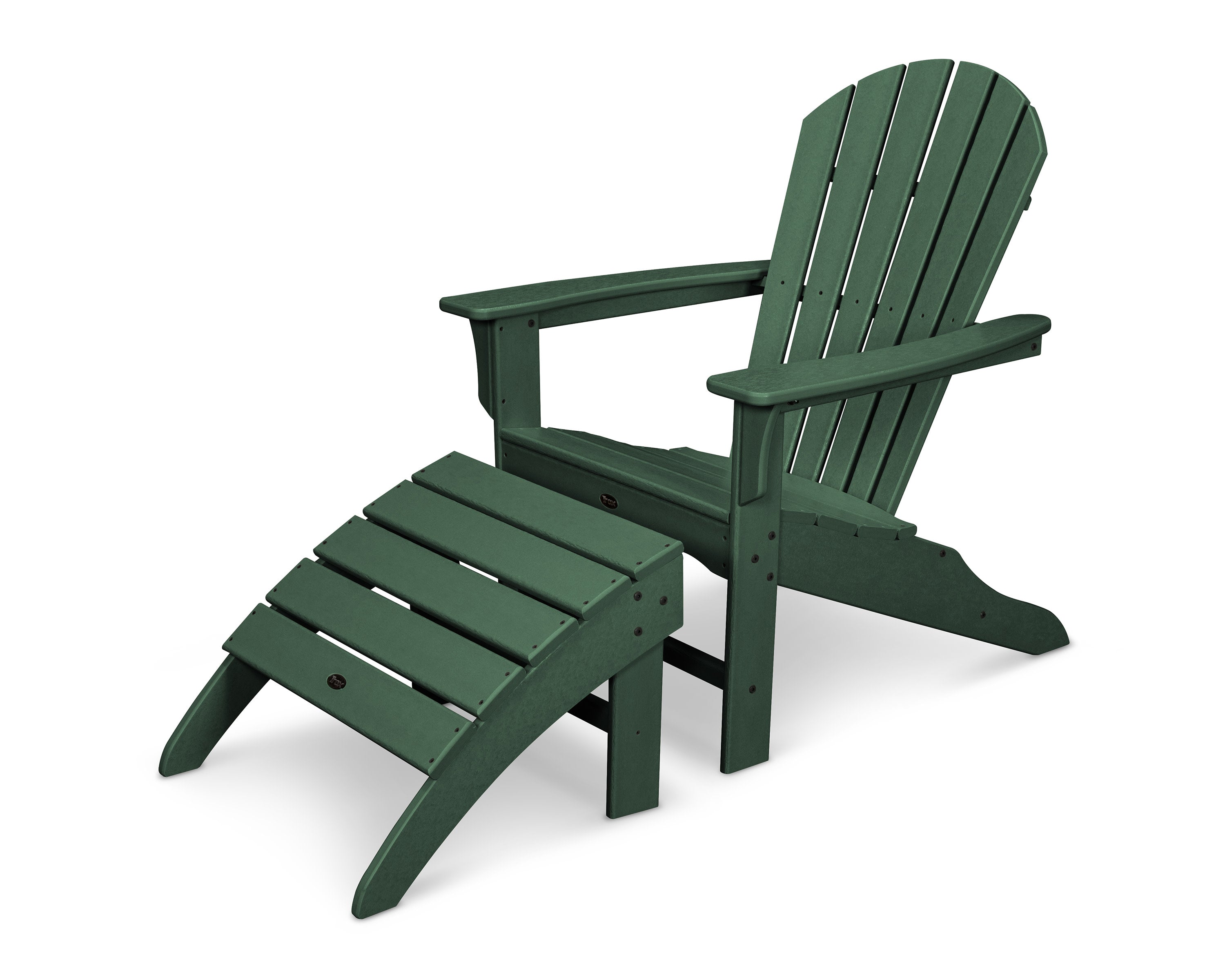 Yacht Club Shellback 2-Piece Adirondack Seating Set in Rainforest Canopy