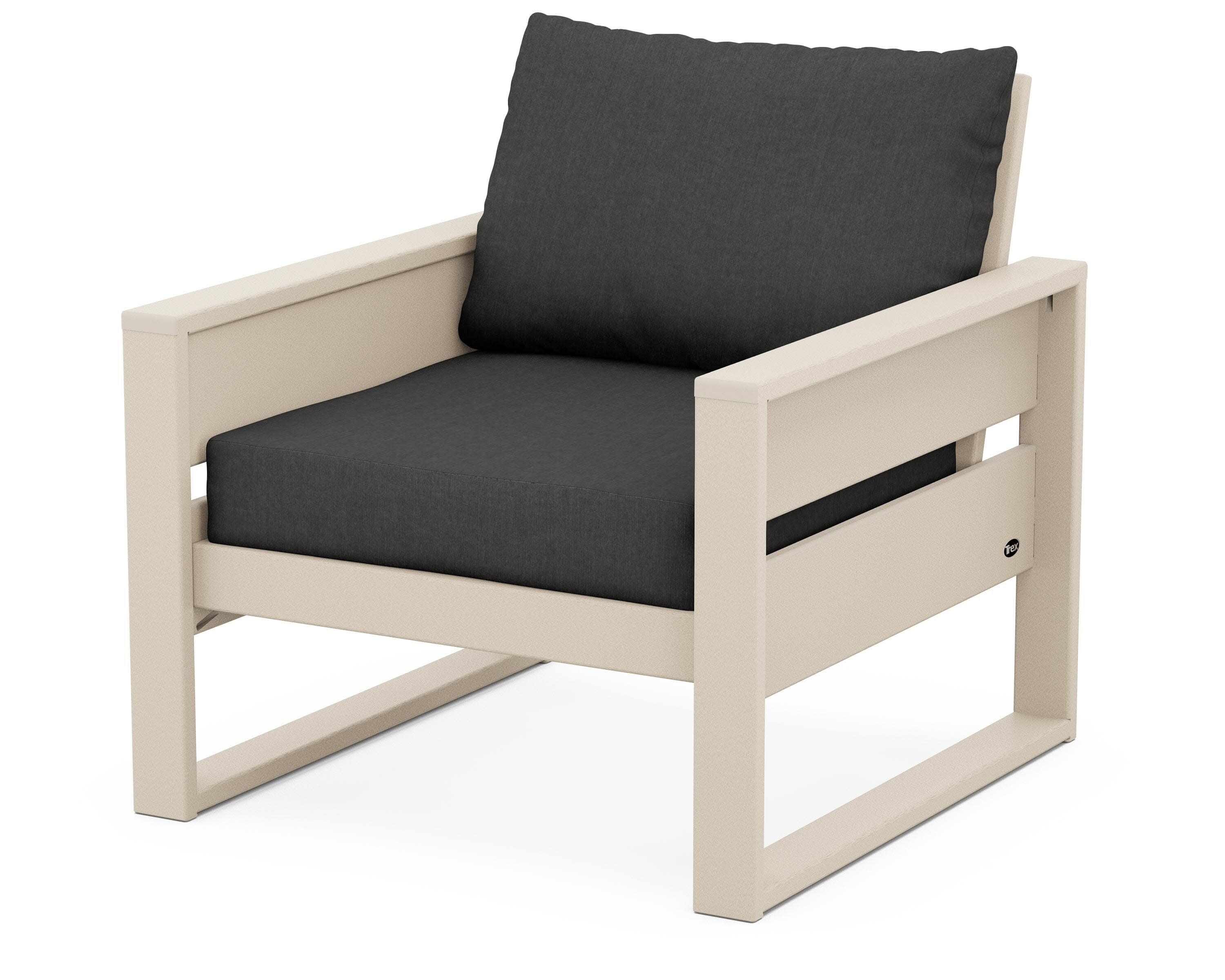 Eastport Club Chair in Sand Castle / Spectrum Carbon