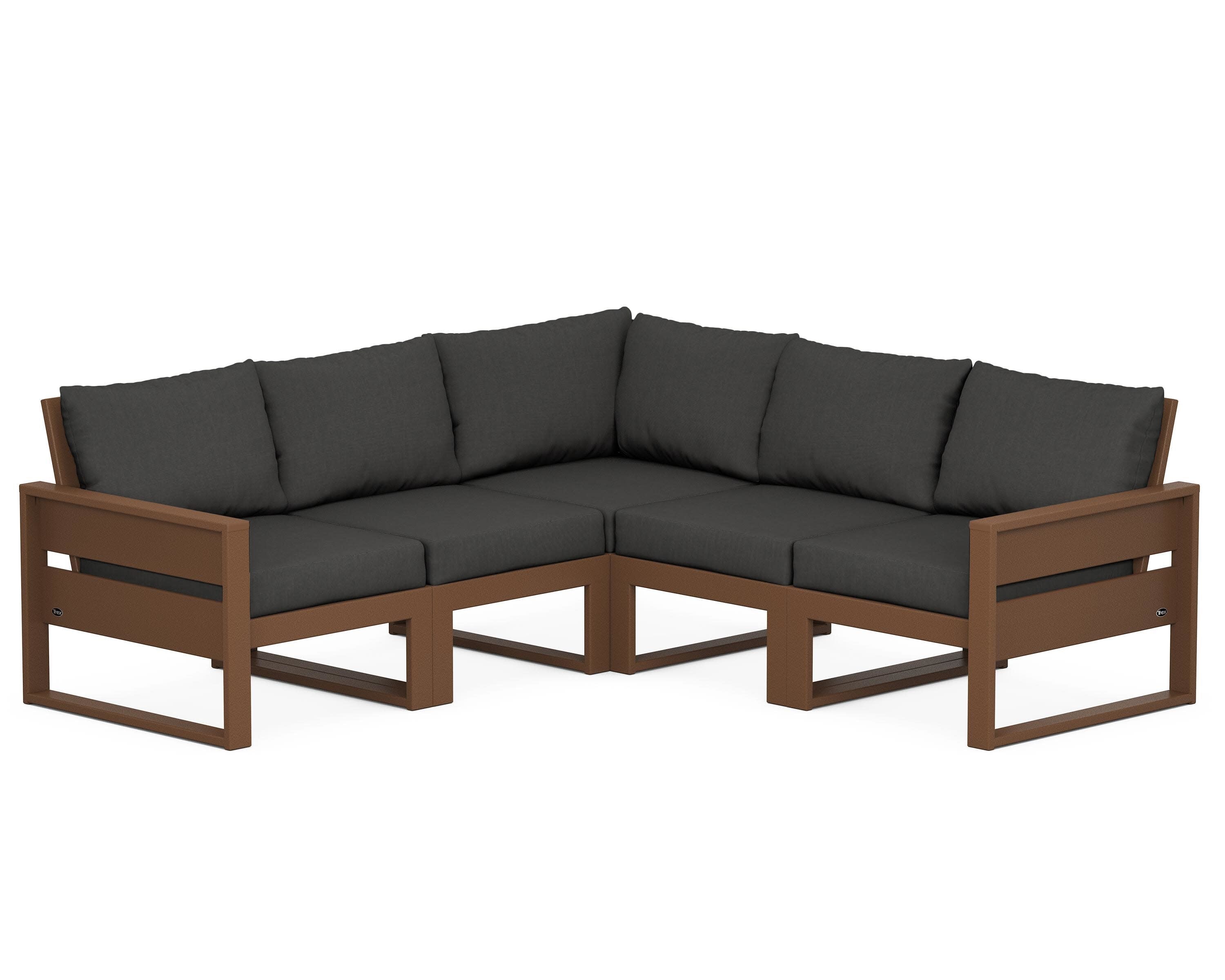 Eastport 5-Piece Sectional in Tree House / Spectrum Carbon