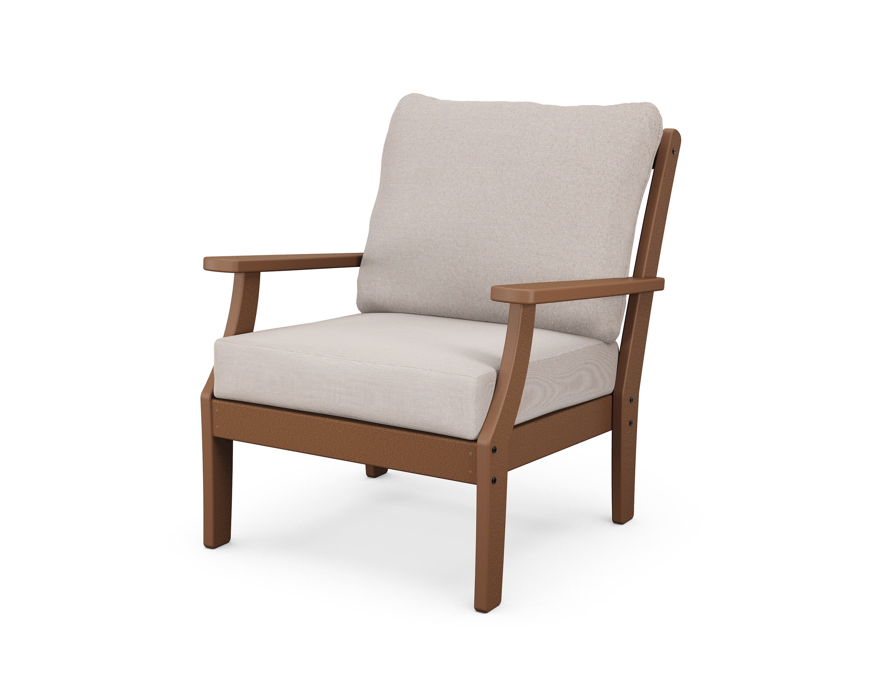 Yacht Club Deep Seating Chair in Tree House / Dune Burlap