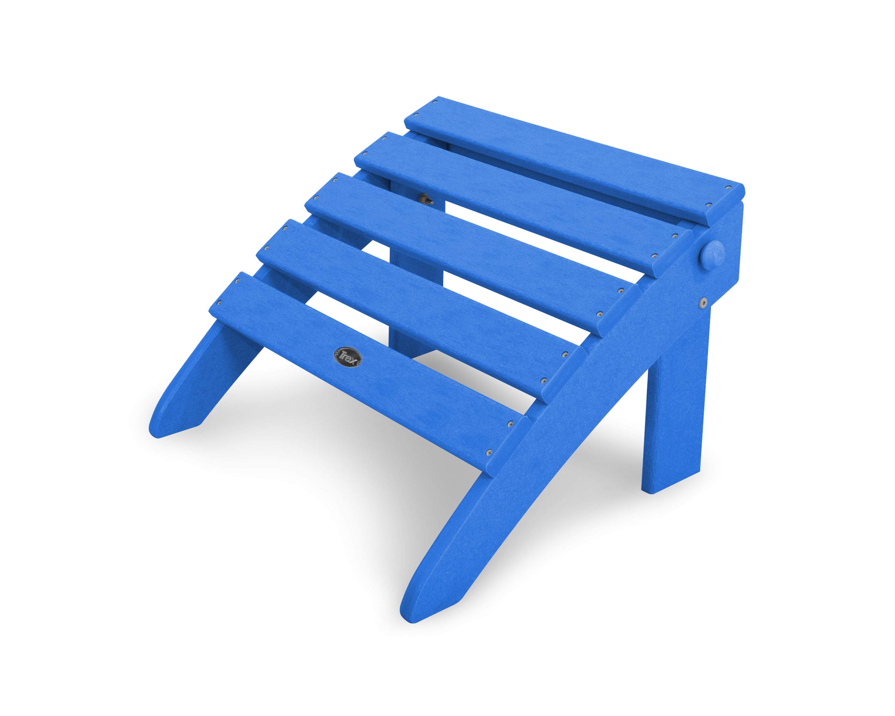 Cape Cod Folding Ottoman in Pacific Blue