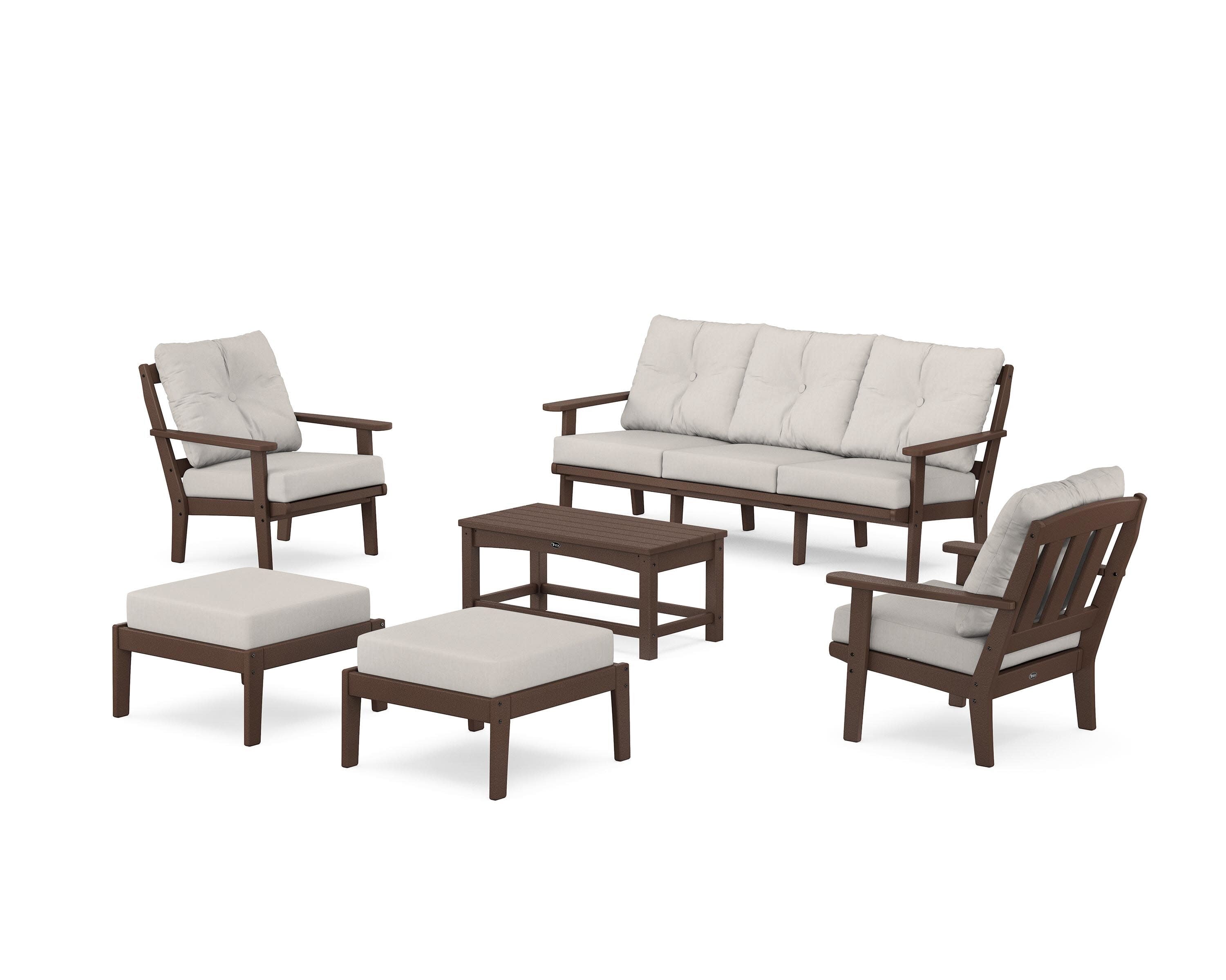 Cape Cod 6-Piece Lounge Sofa Set in Vintage Lantern / Cast Ash