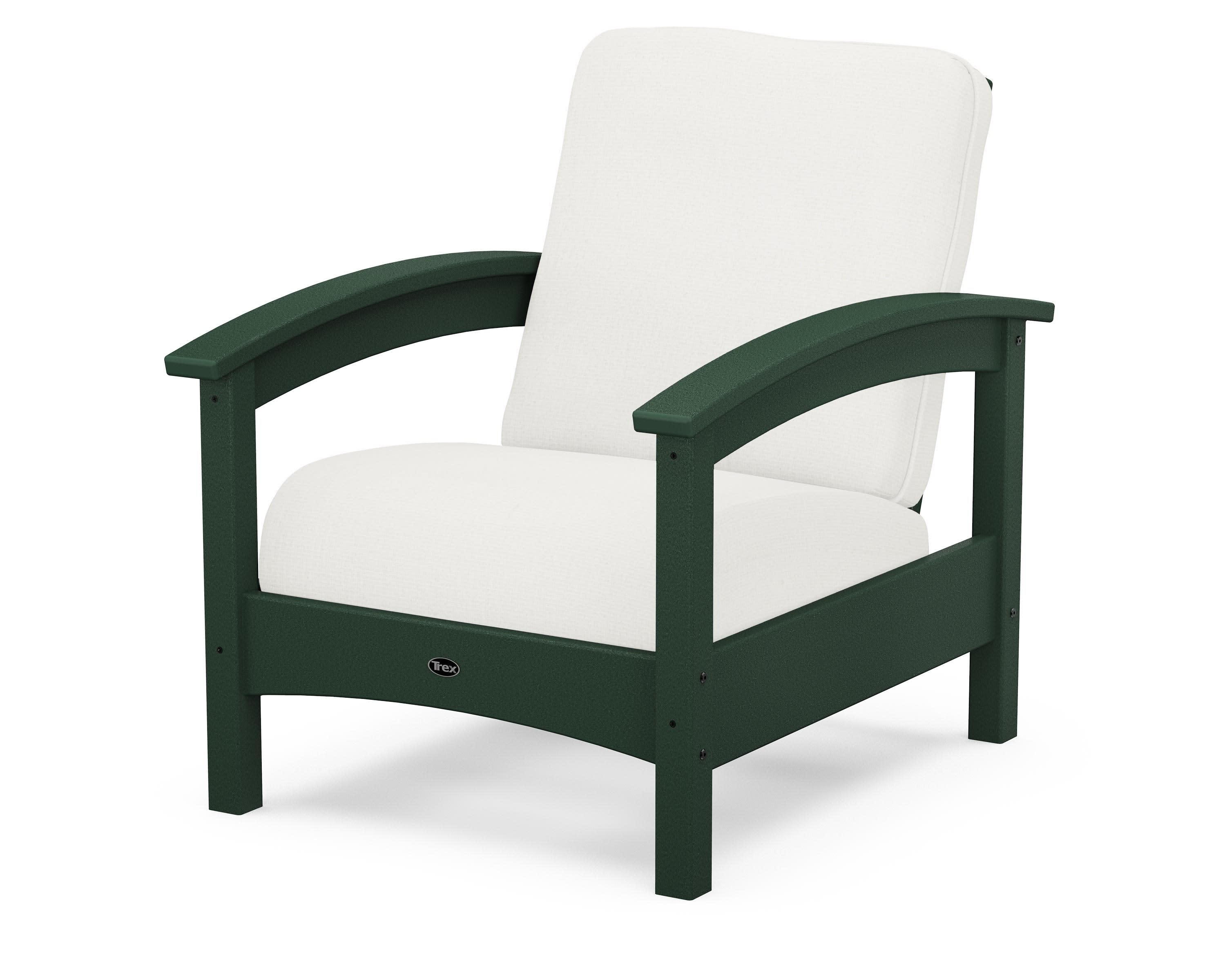 Rockport Club Chair in Rainforest Canopy / Natural Linen