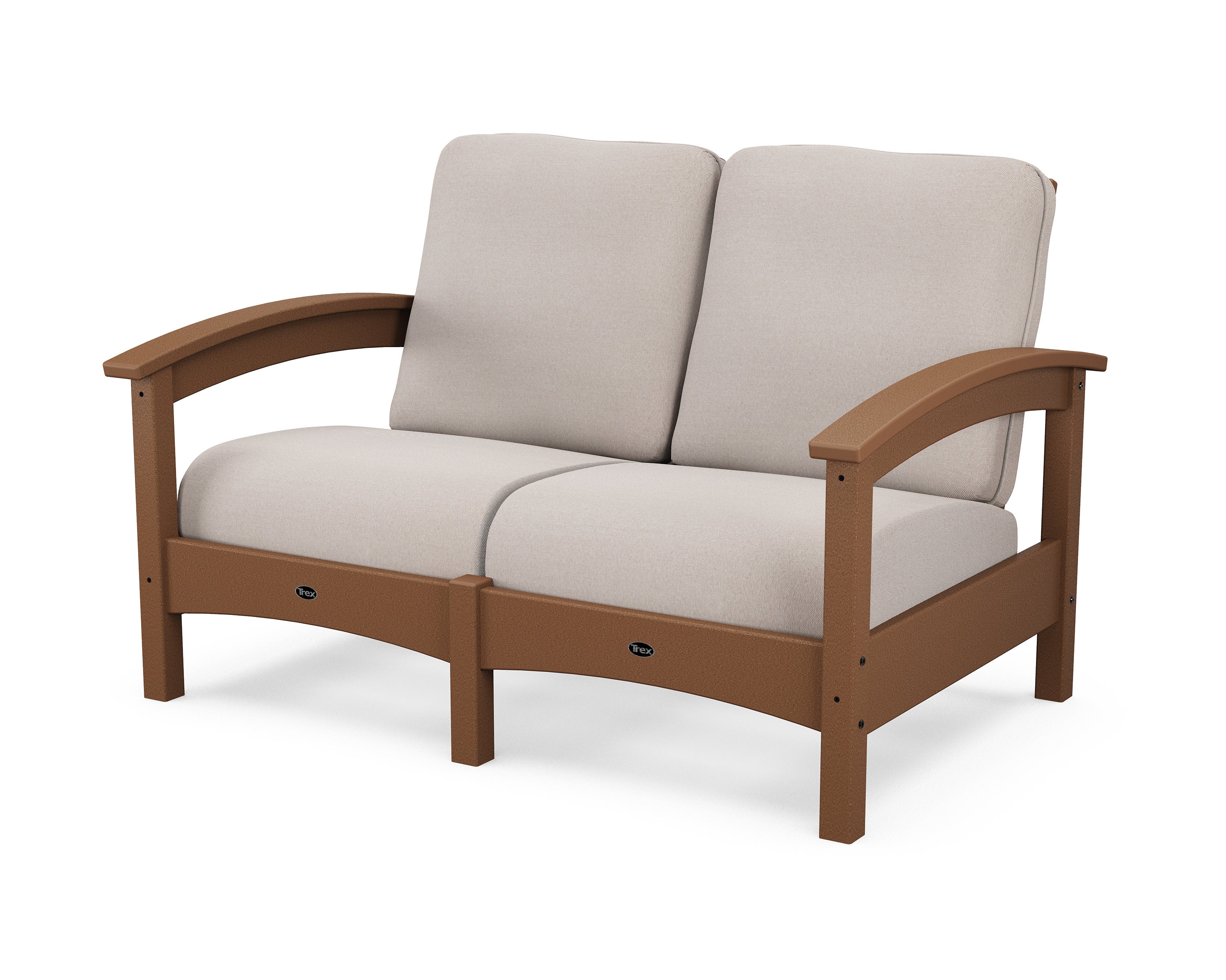 Rockport Club Loveseat in Tree House / Dune Burlap