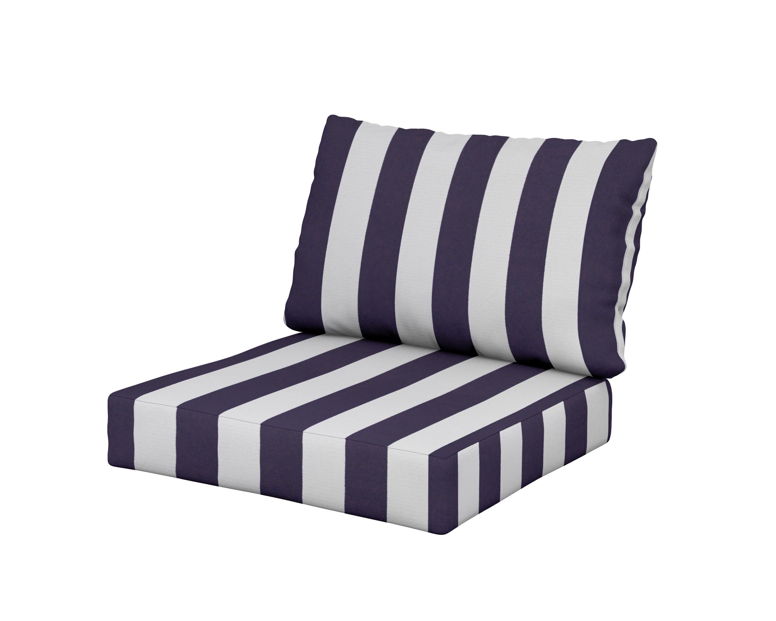 Modular Cushion in Cabana Stripe Navy