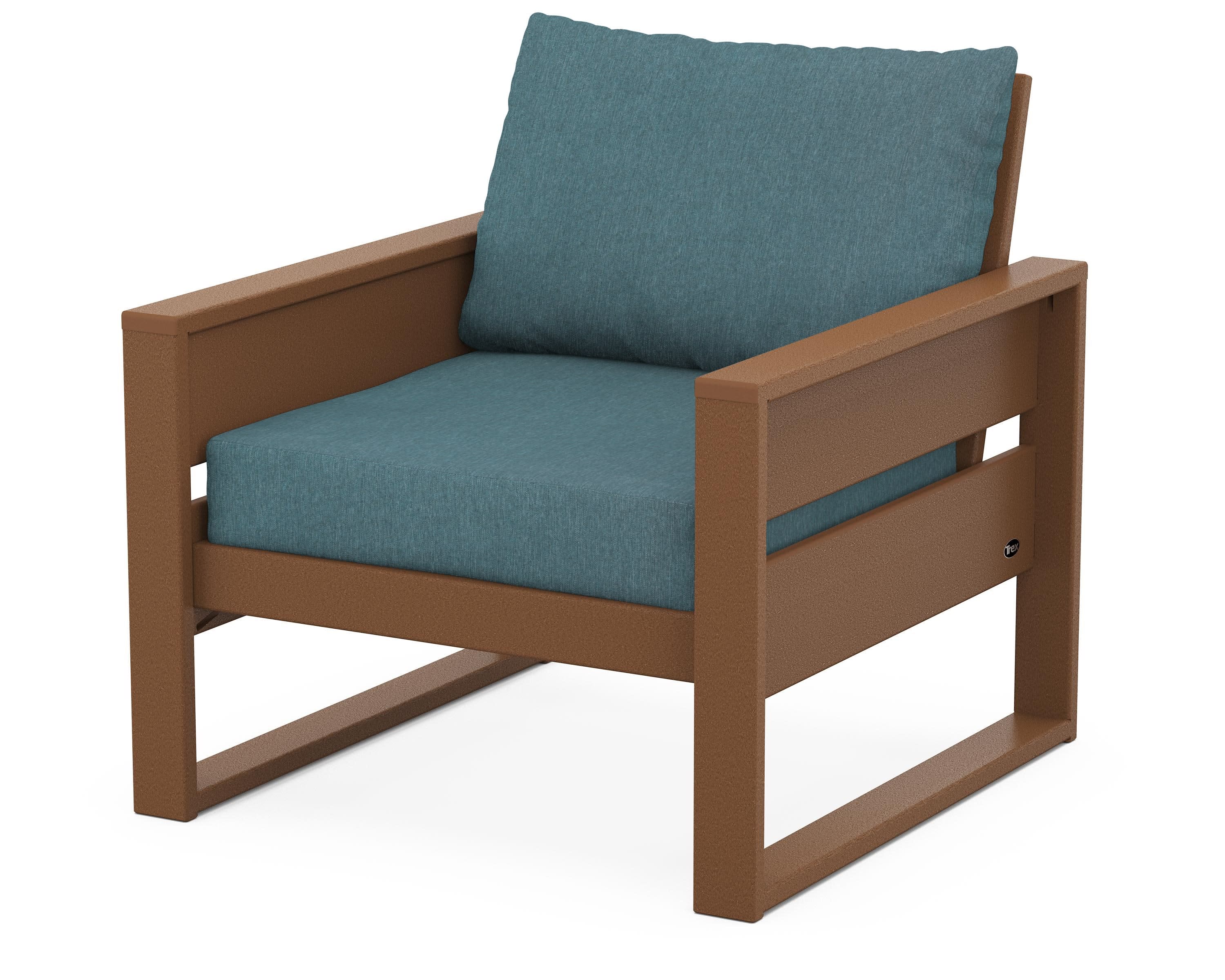 Eastport Club Chair in Tree House / Ocean Teal