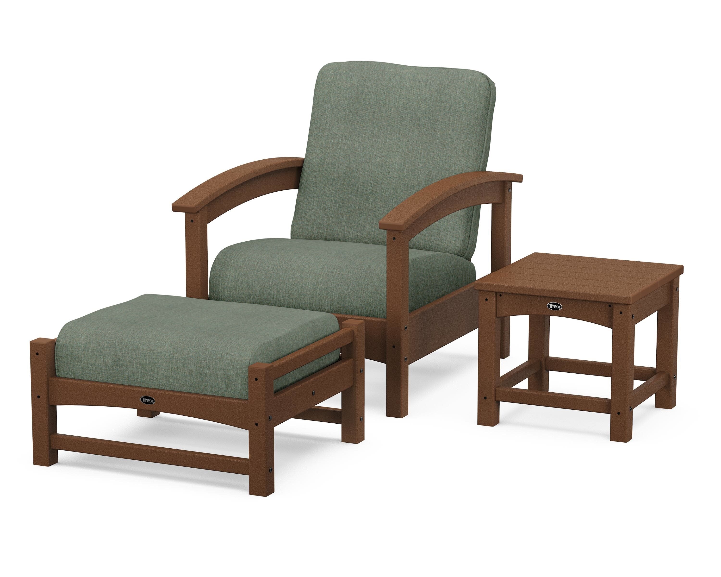 Rockport 3-Piece Deep Seating Set in Tree House / Cast Sage
