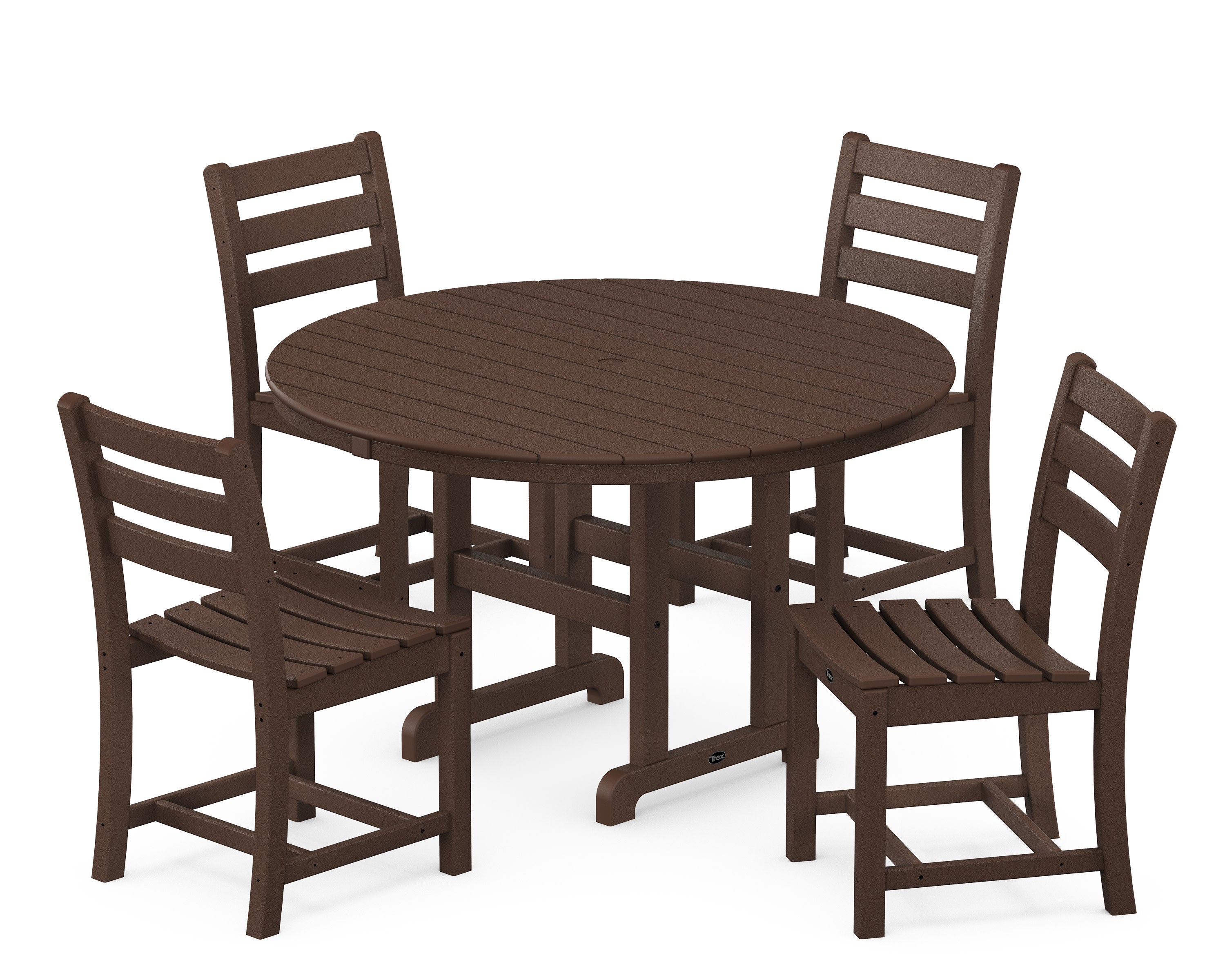 Monterey Bay 5-Piece Round Side Chair Dining Set in Vintage Lantern