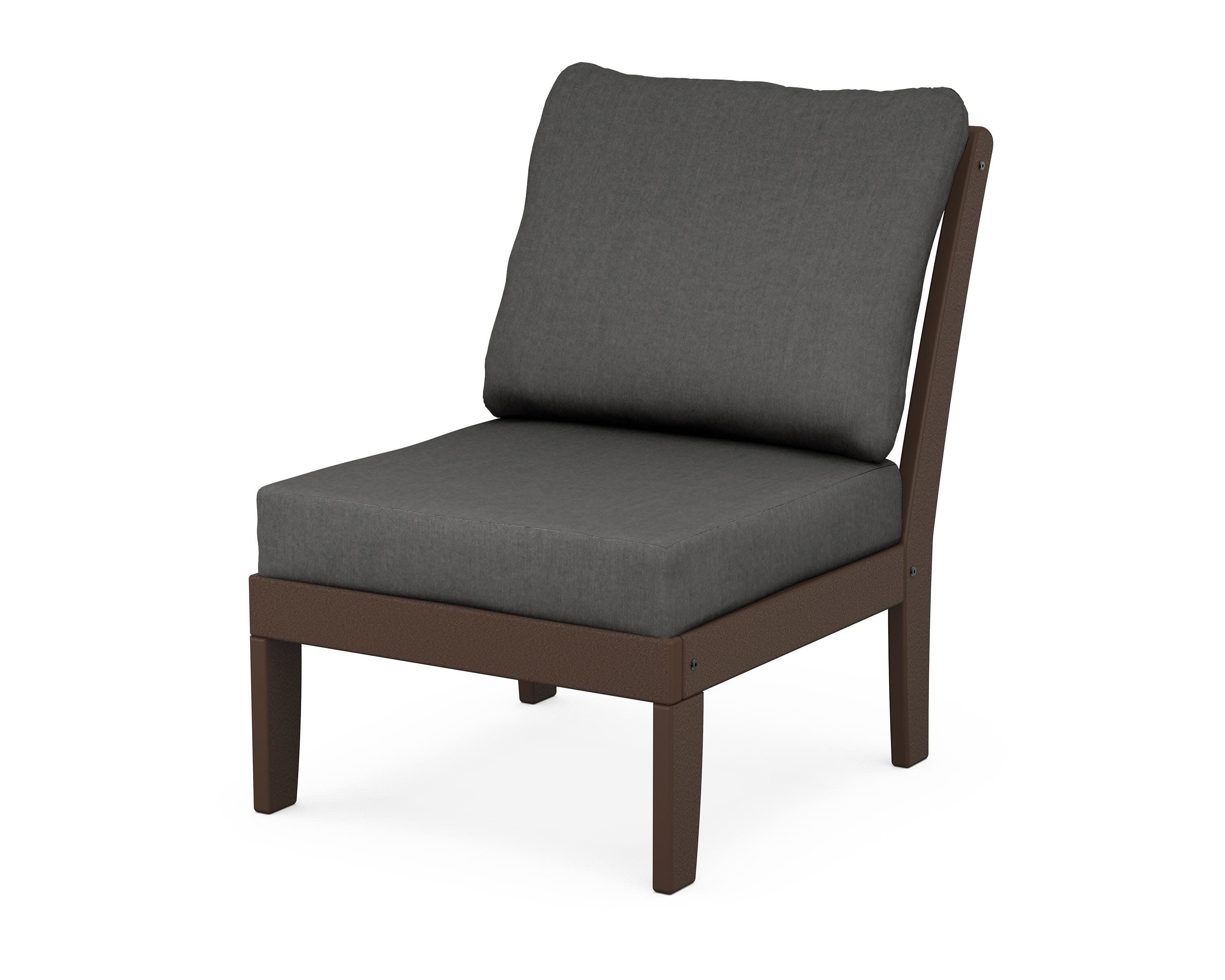 Yacht Club Modular Armless Chair in Vintage Lantern / Spectrum Carbon
