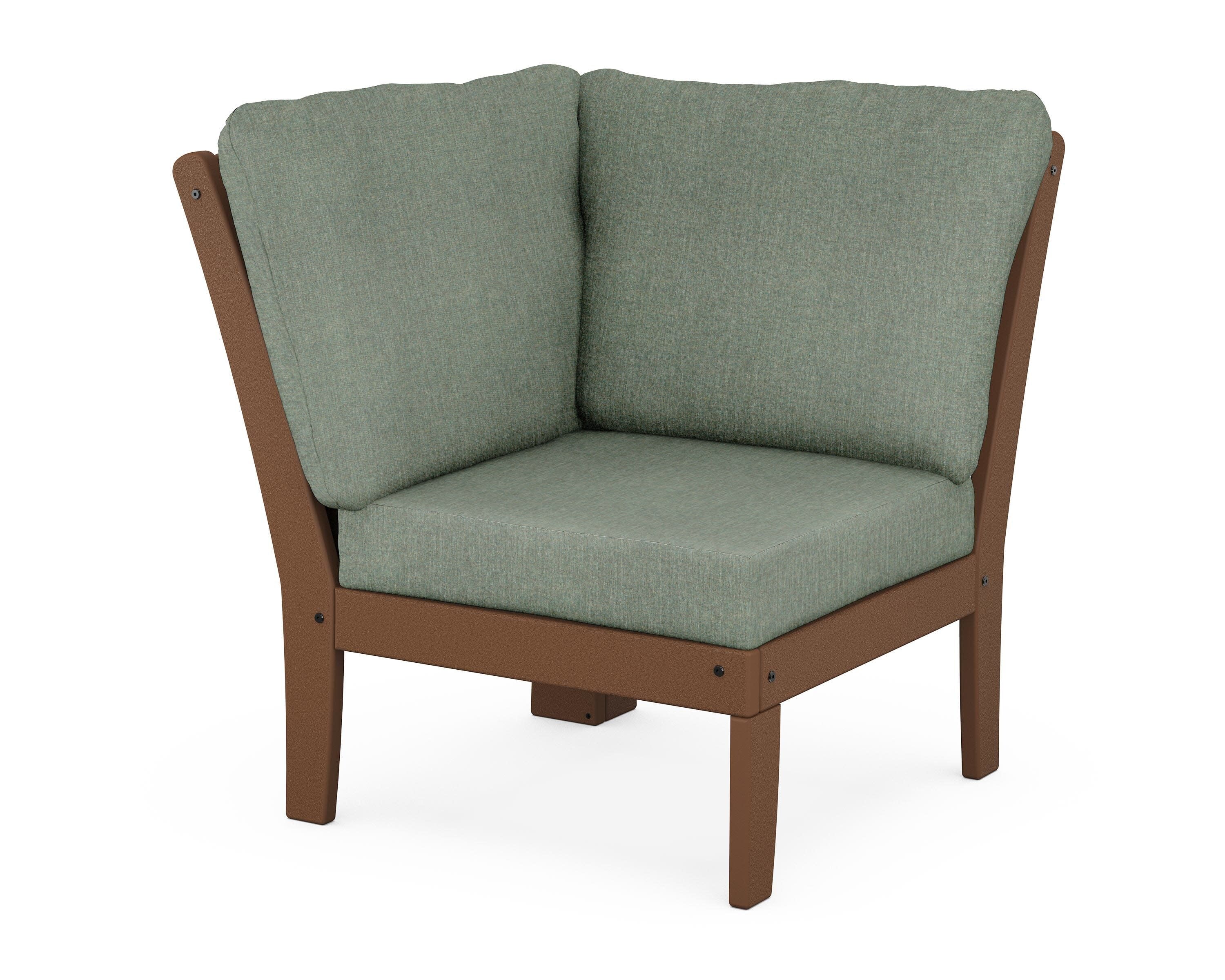 Yacht Club Modular Corner Chair in Tree House / Cast Sage