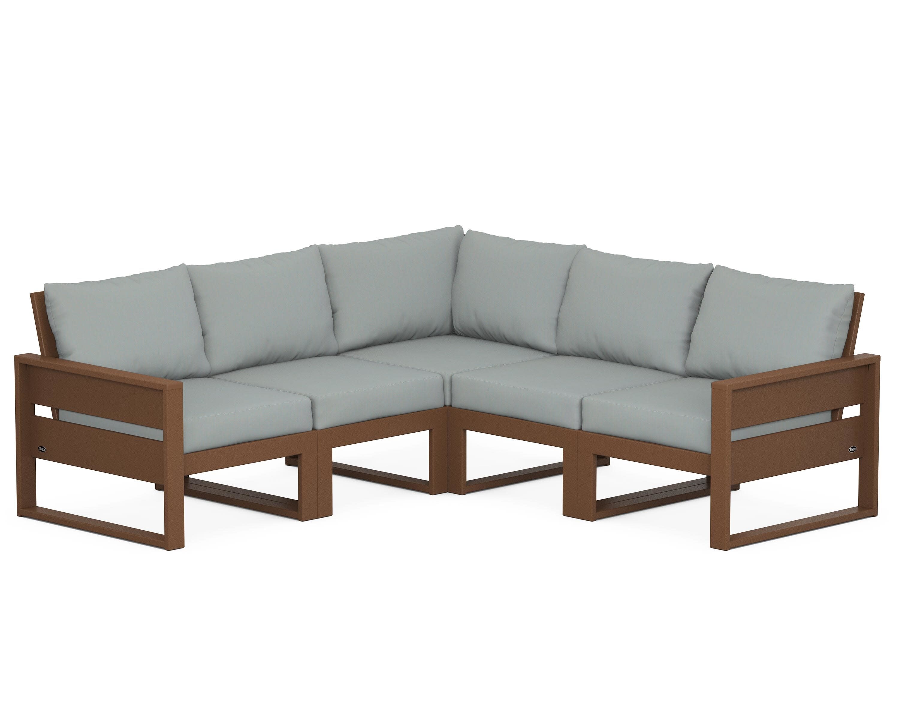 Eastport 5-Piece Sectional in Tree House / Spa