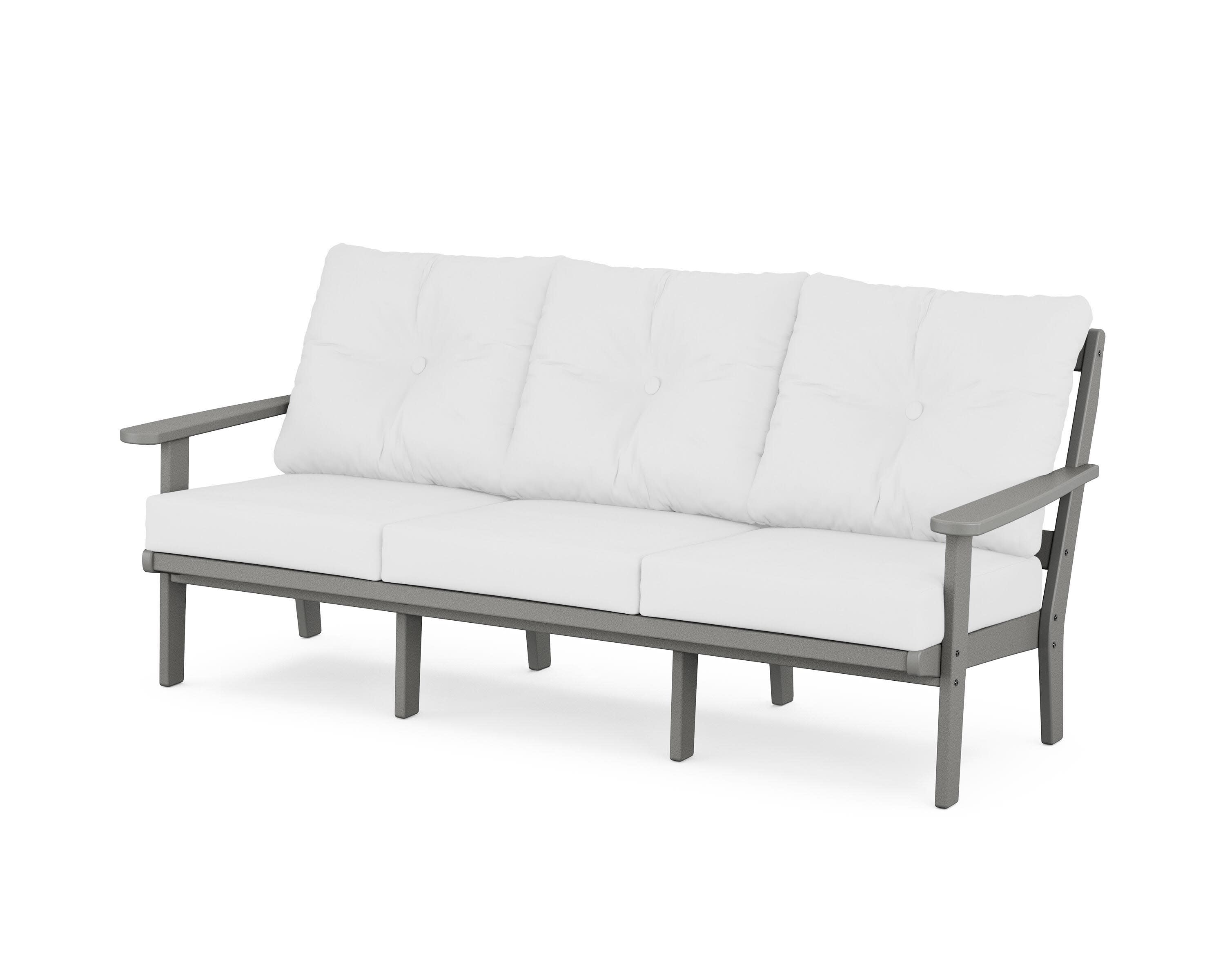 Cape Cod Deep Seating Sofa in Stepping Stone / Natural