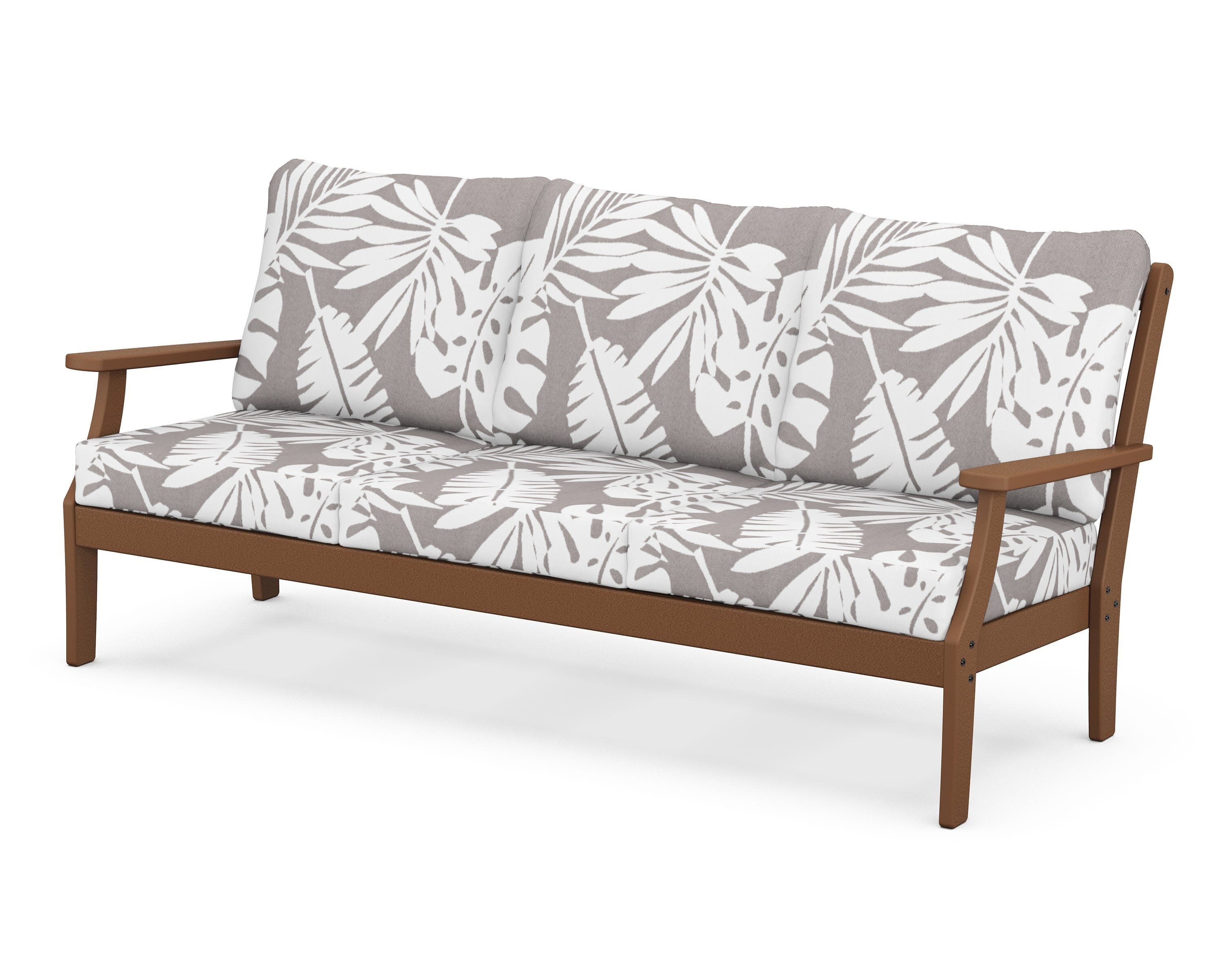 Yacht Club Deep Seating Sofa in Tree House / Leaf Grey Mist