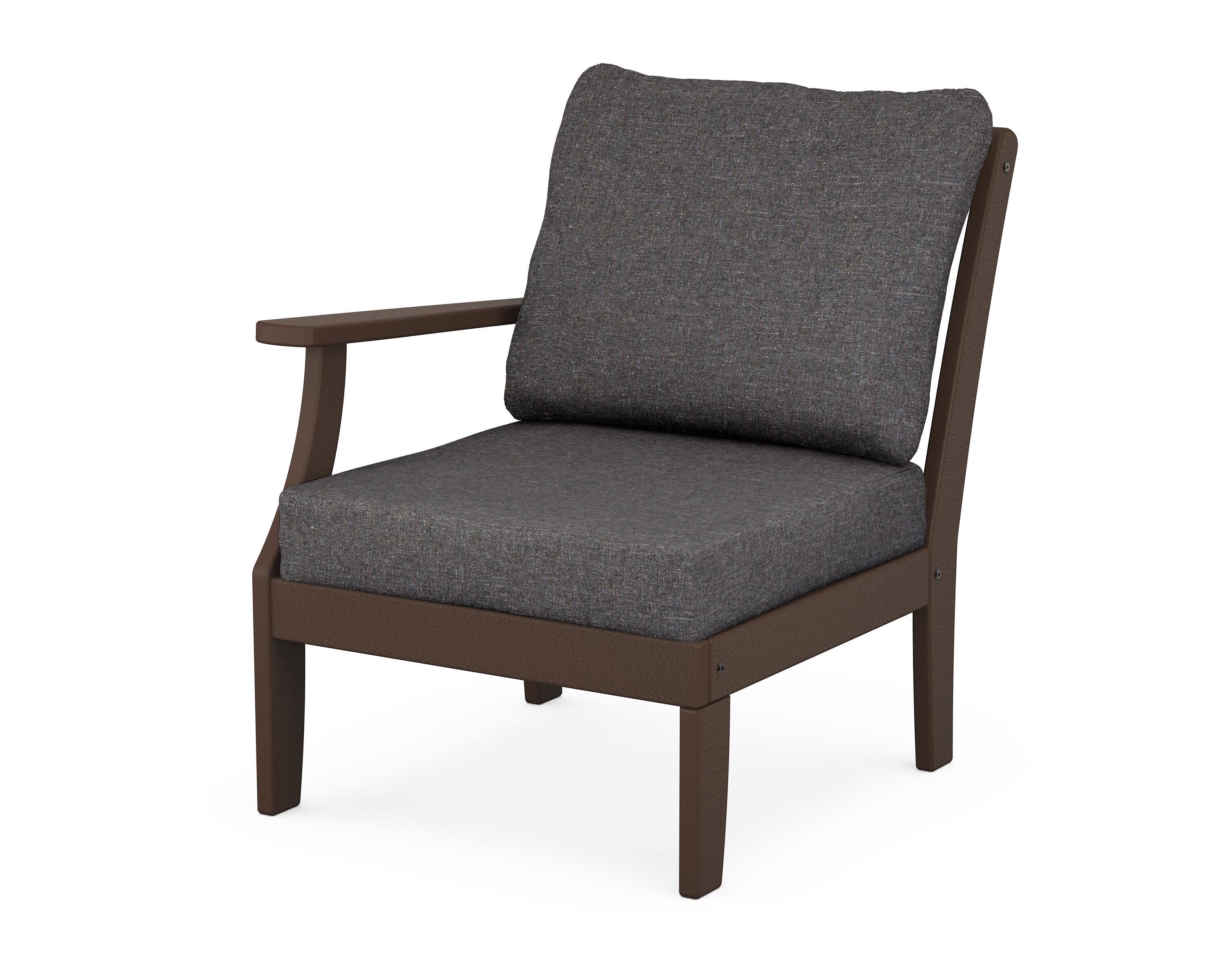 Yacht Club Modular Left Arm Chair in Vintage Lantern / Ash Charcoal