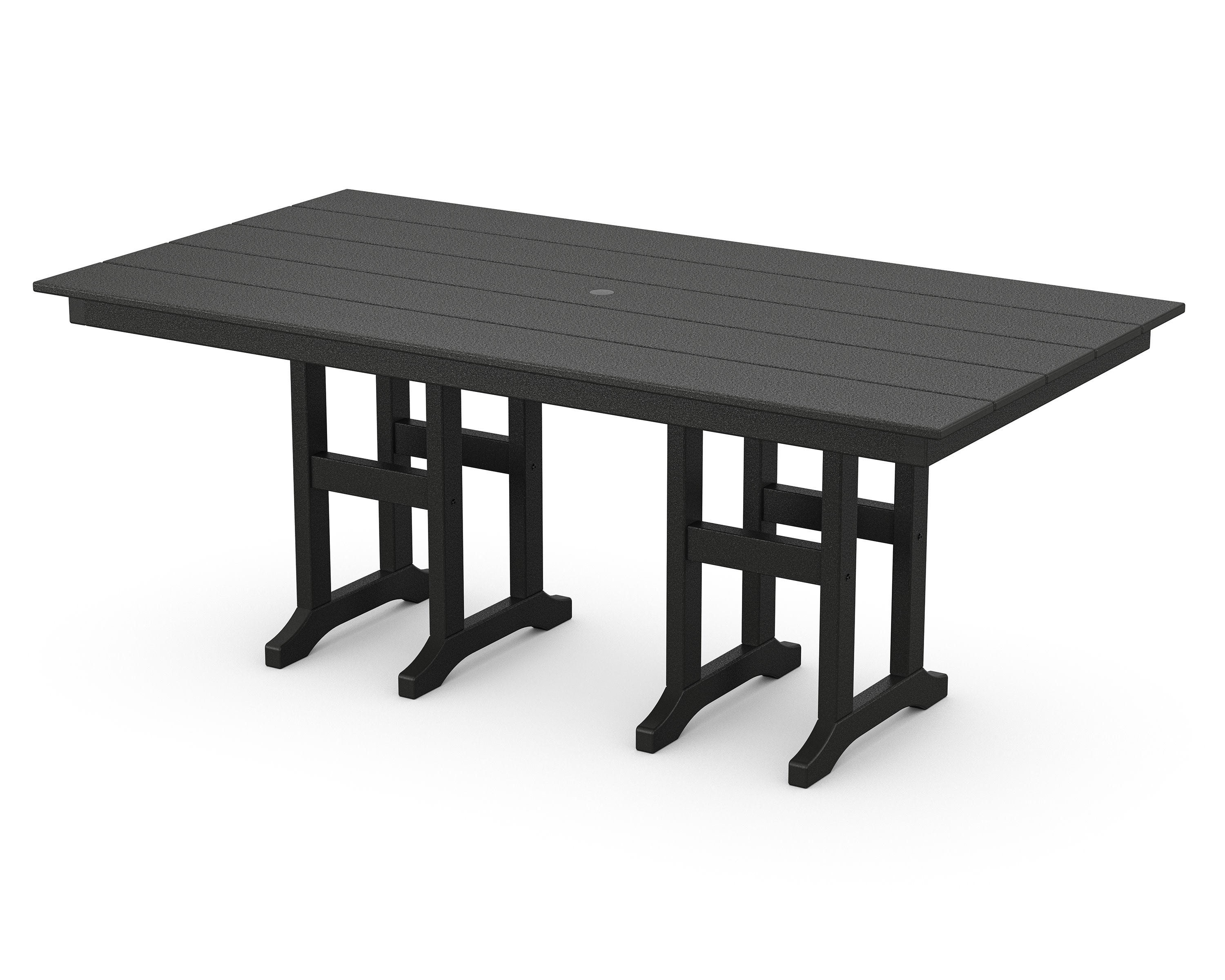 Monterey Bay 37" x 72" Dining Table in Charcoal Black