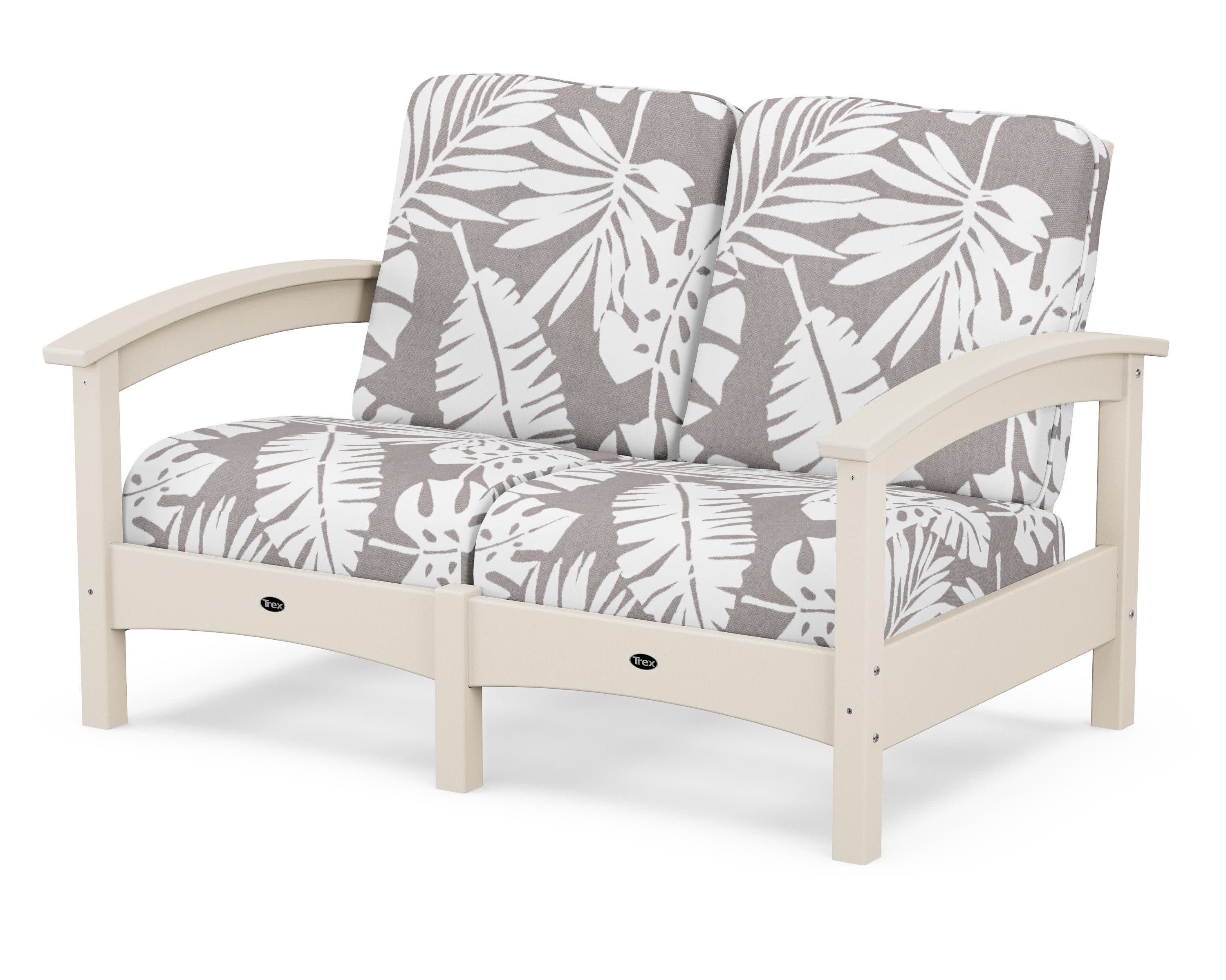 Rockport Club Loveseat in Sand Castle / Leaf Grey Mist