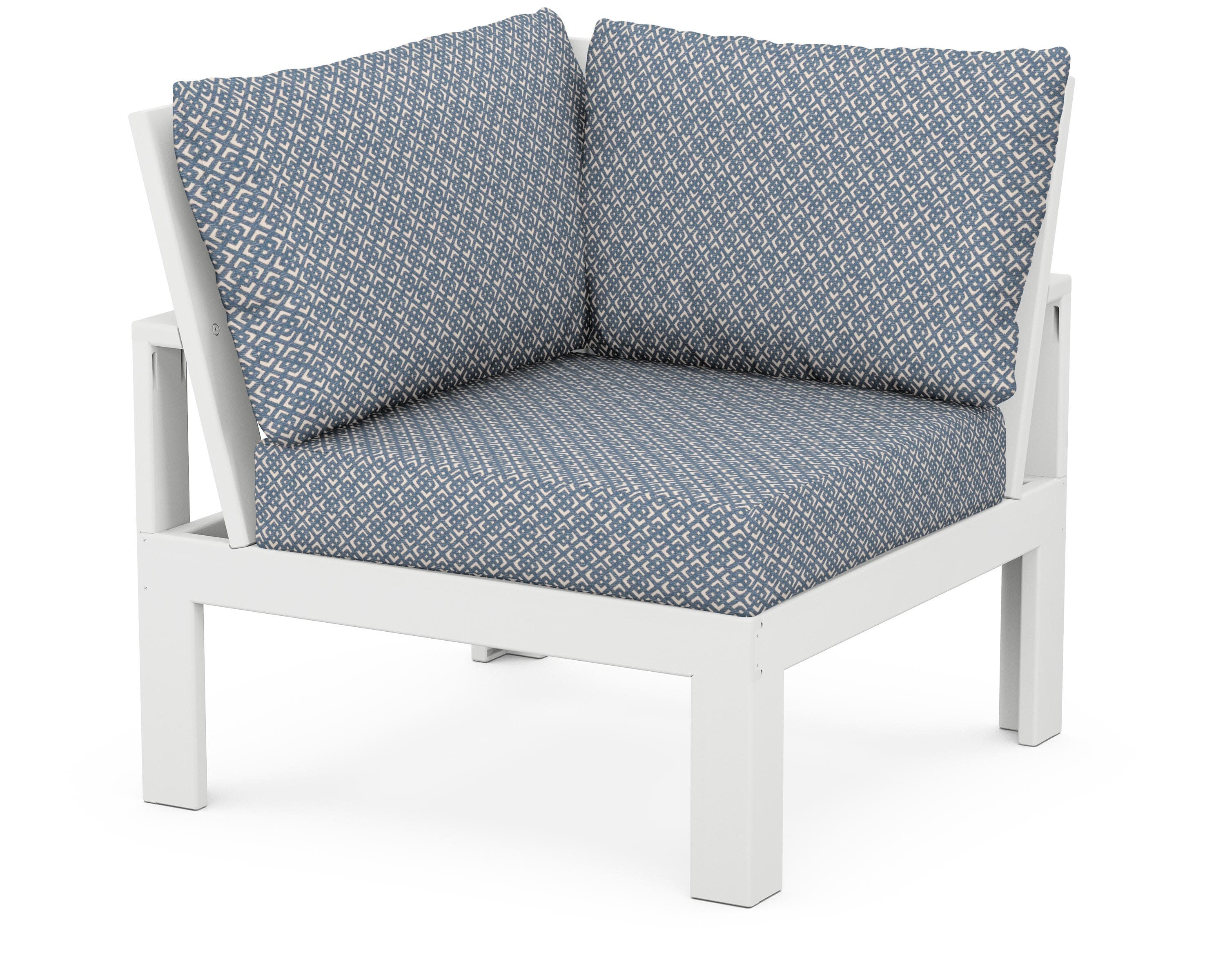 Modular Corner Chair in White / Hopscotch