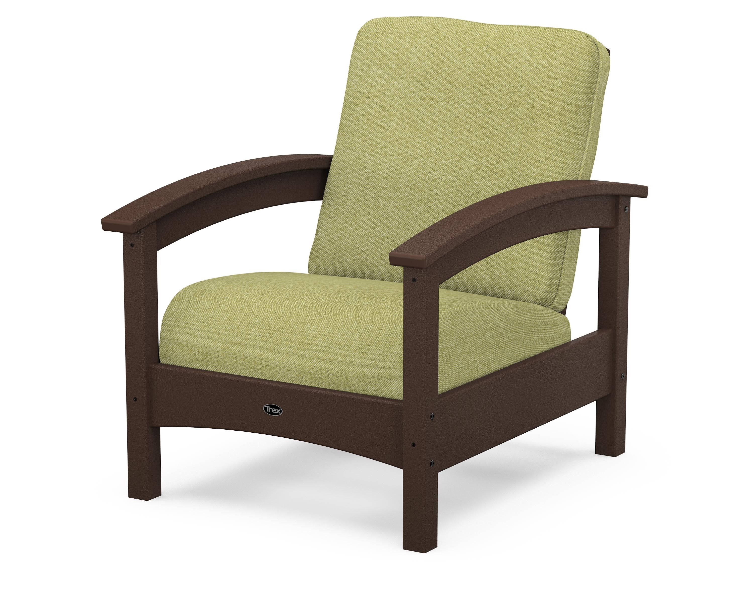 Rockport Club Chair in Vintage Lantern / Chartreuse Boucle