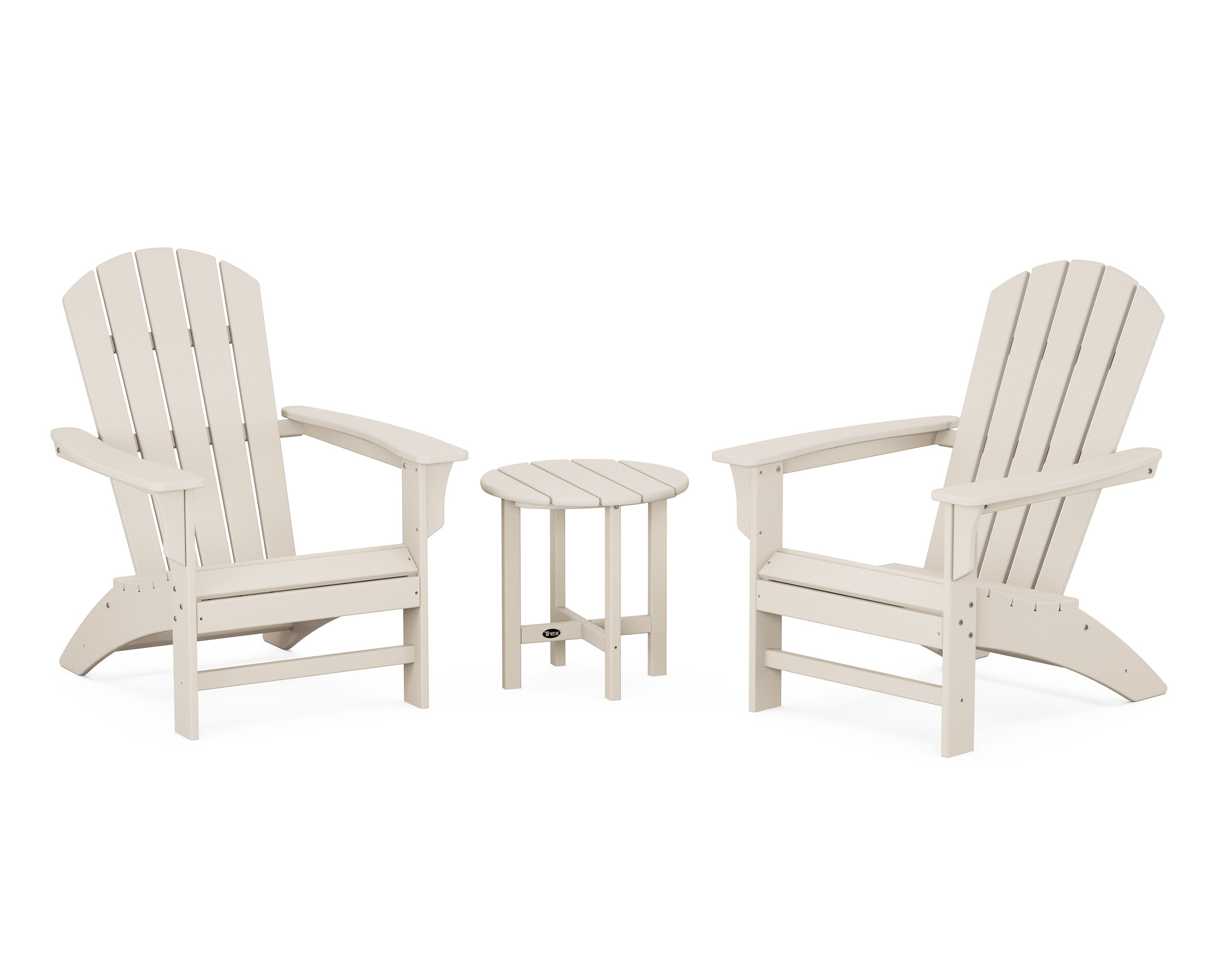 Yacht Club 3-Piece Adirondack Set in Sand Castle