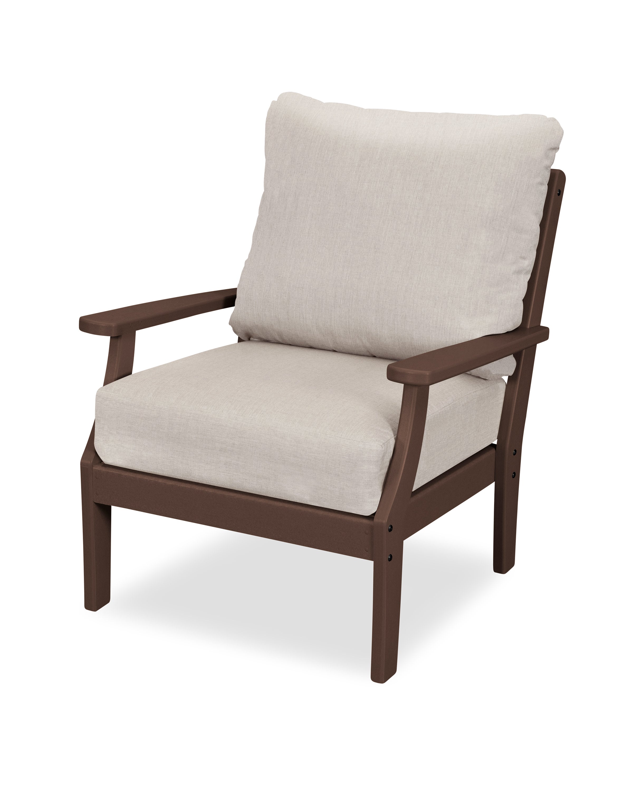Yacht Club Deep Seating Chair in Vintage Lantern / Cast Ash