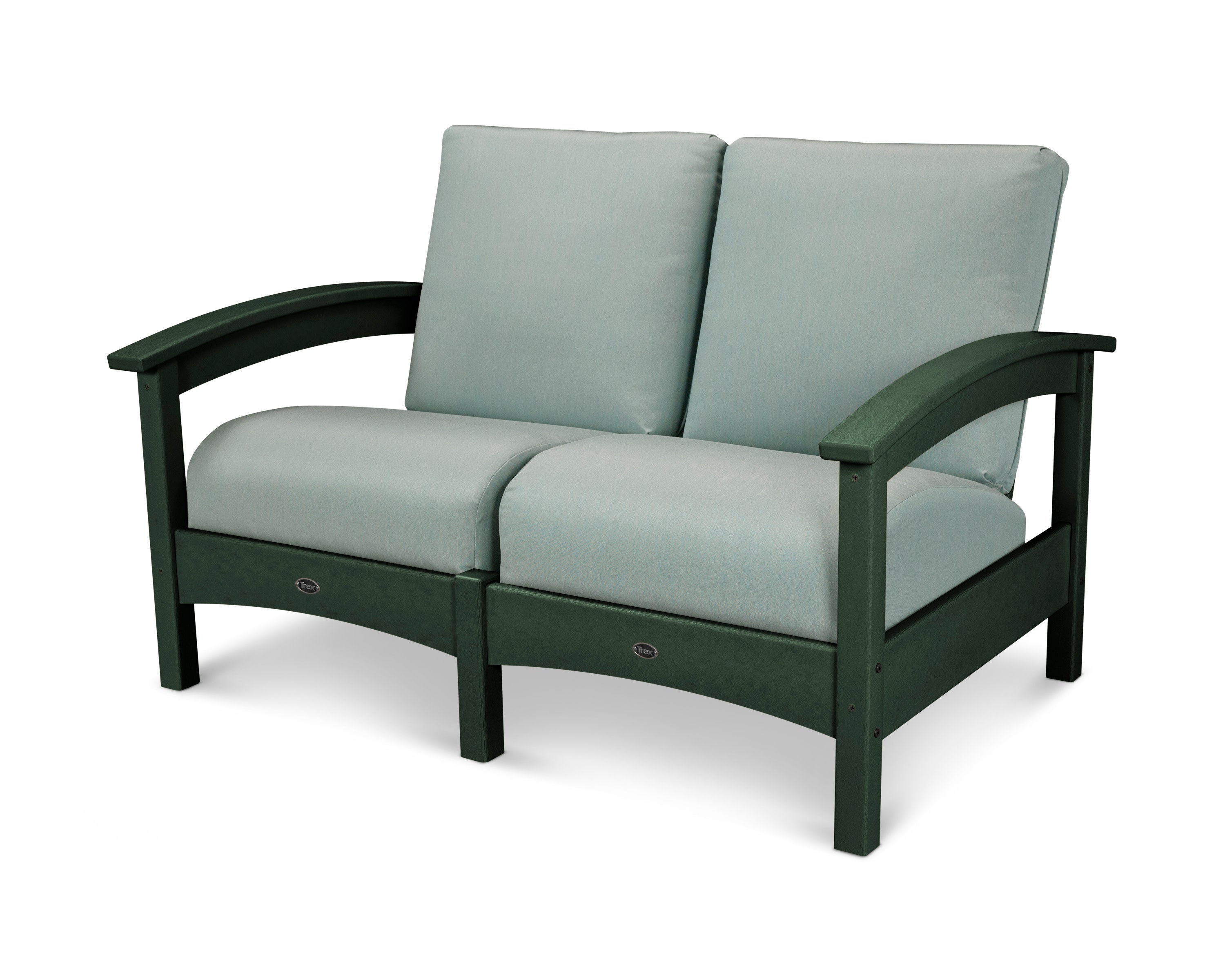 Rockport Club Loveseat in Rainforest Canopy / Spa