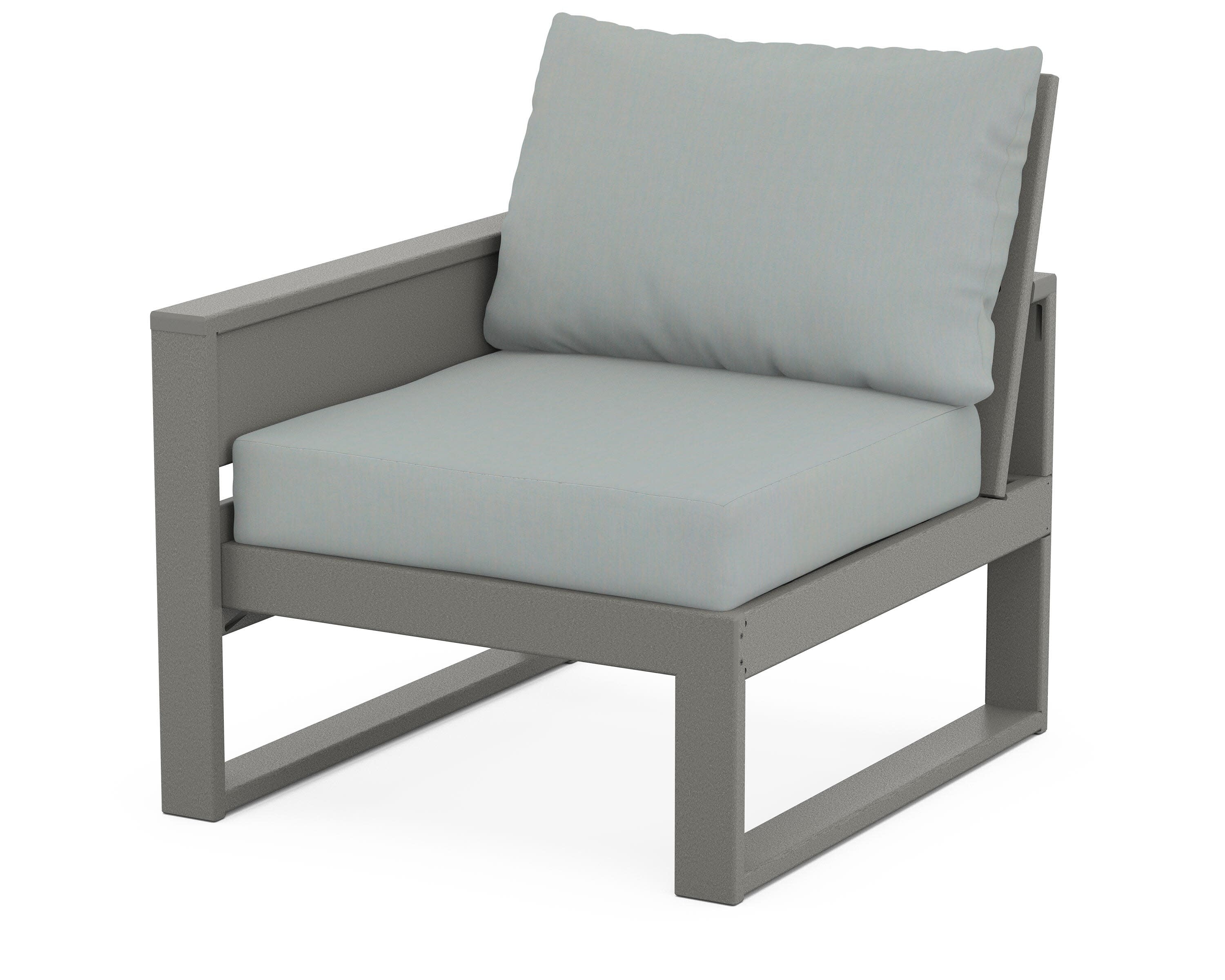 Eastport Modular Left Arm Chair in Stepping Stone / Spa