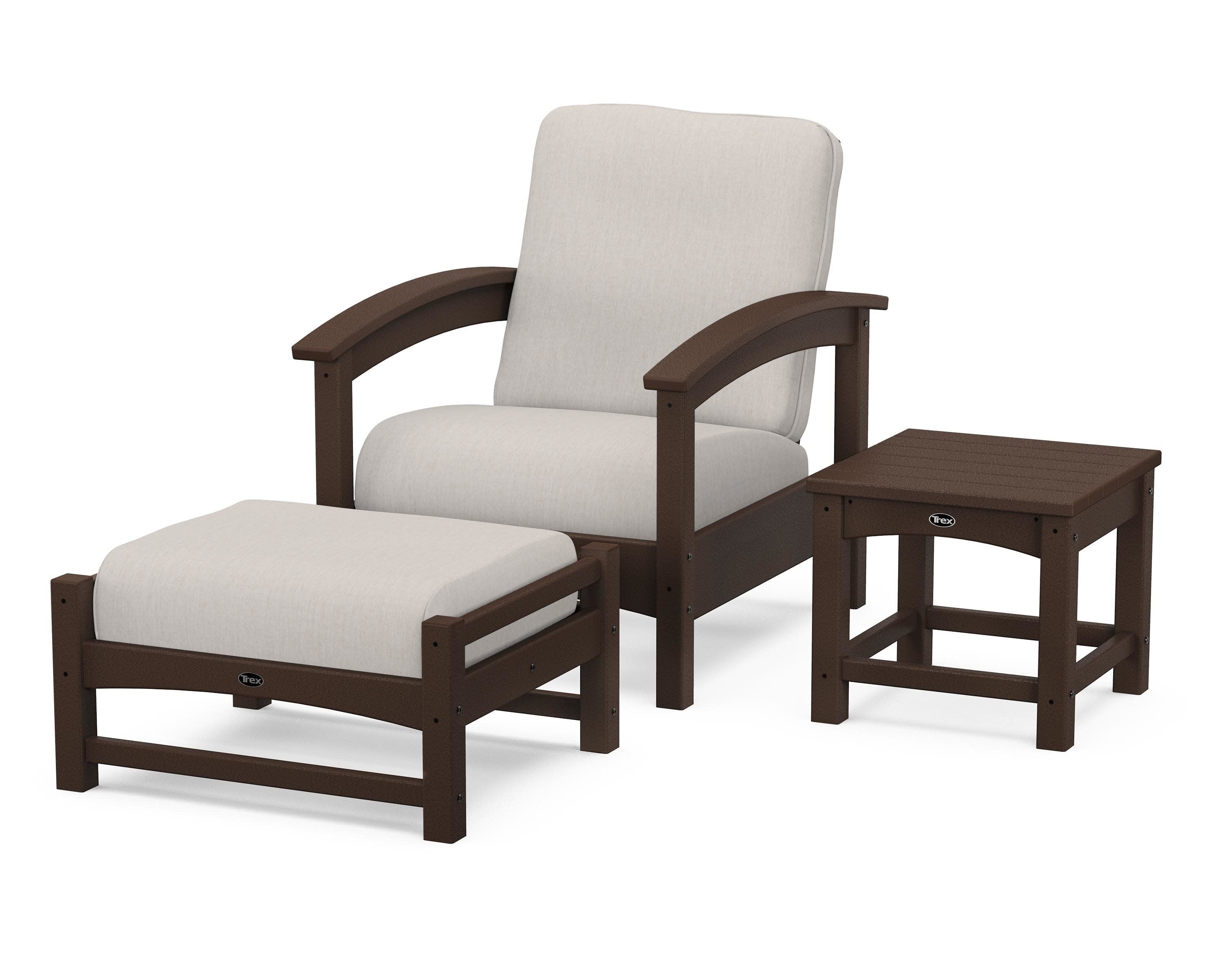 Rockport 3-Piece Deep Seating Set in Vintage Lantern / Cast Ash