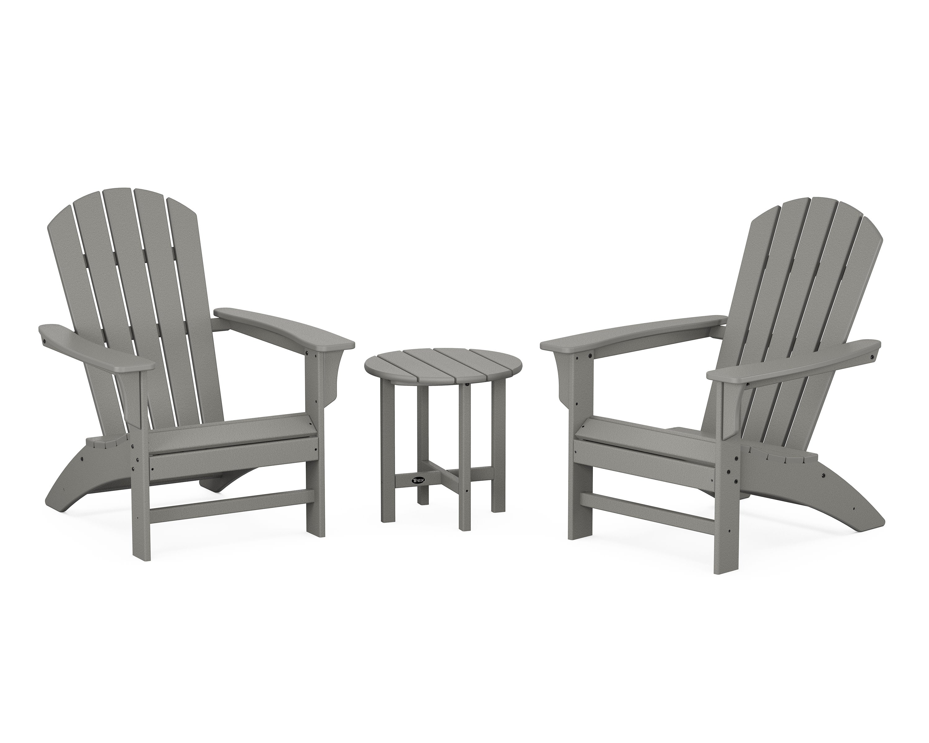 Yacht Club 3-Piece Adirondack Set in Stepping Stone