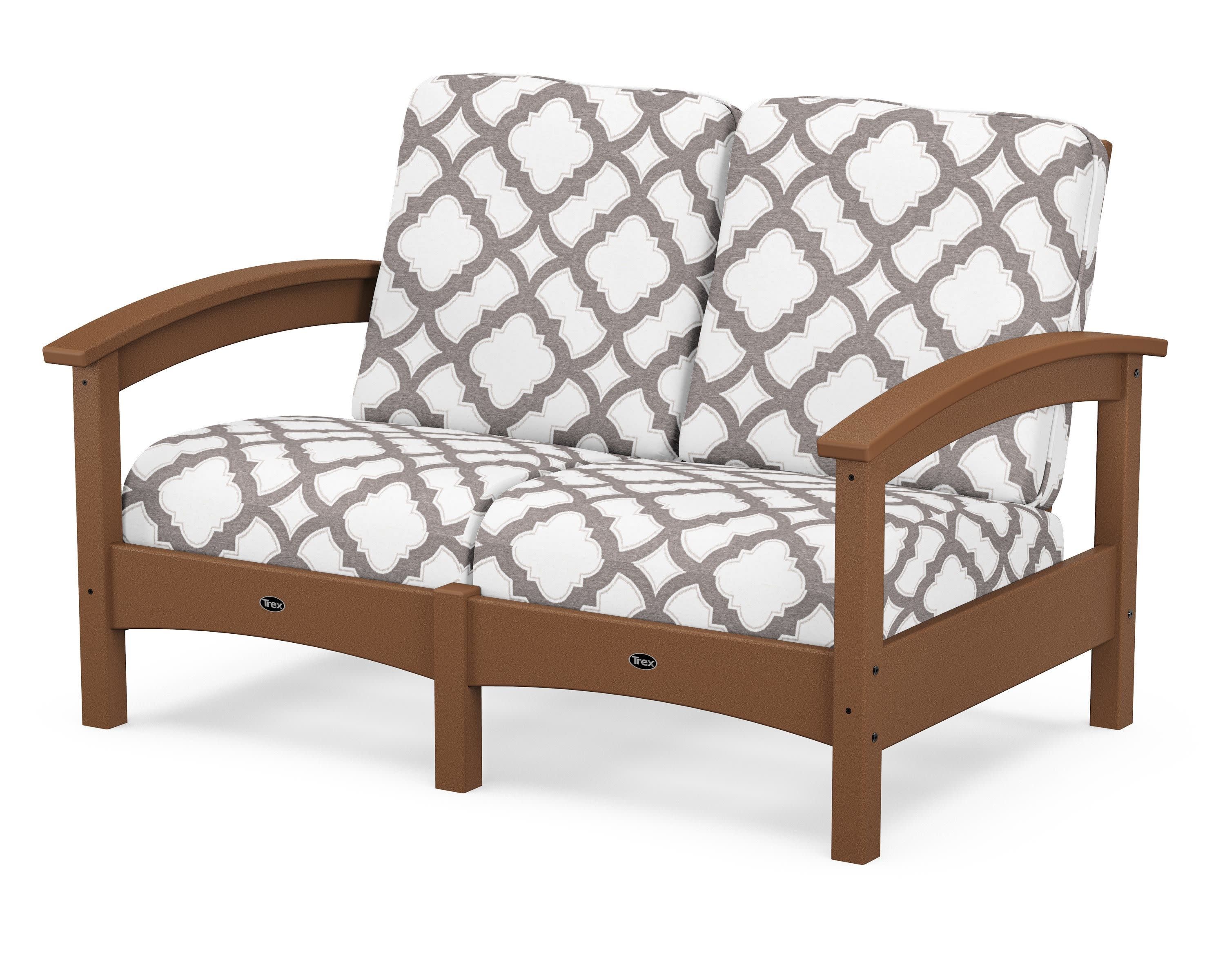 Rockport Club Loveseat in Tree House / Trellis Grey Mist