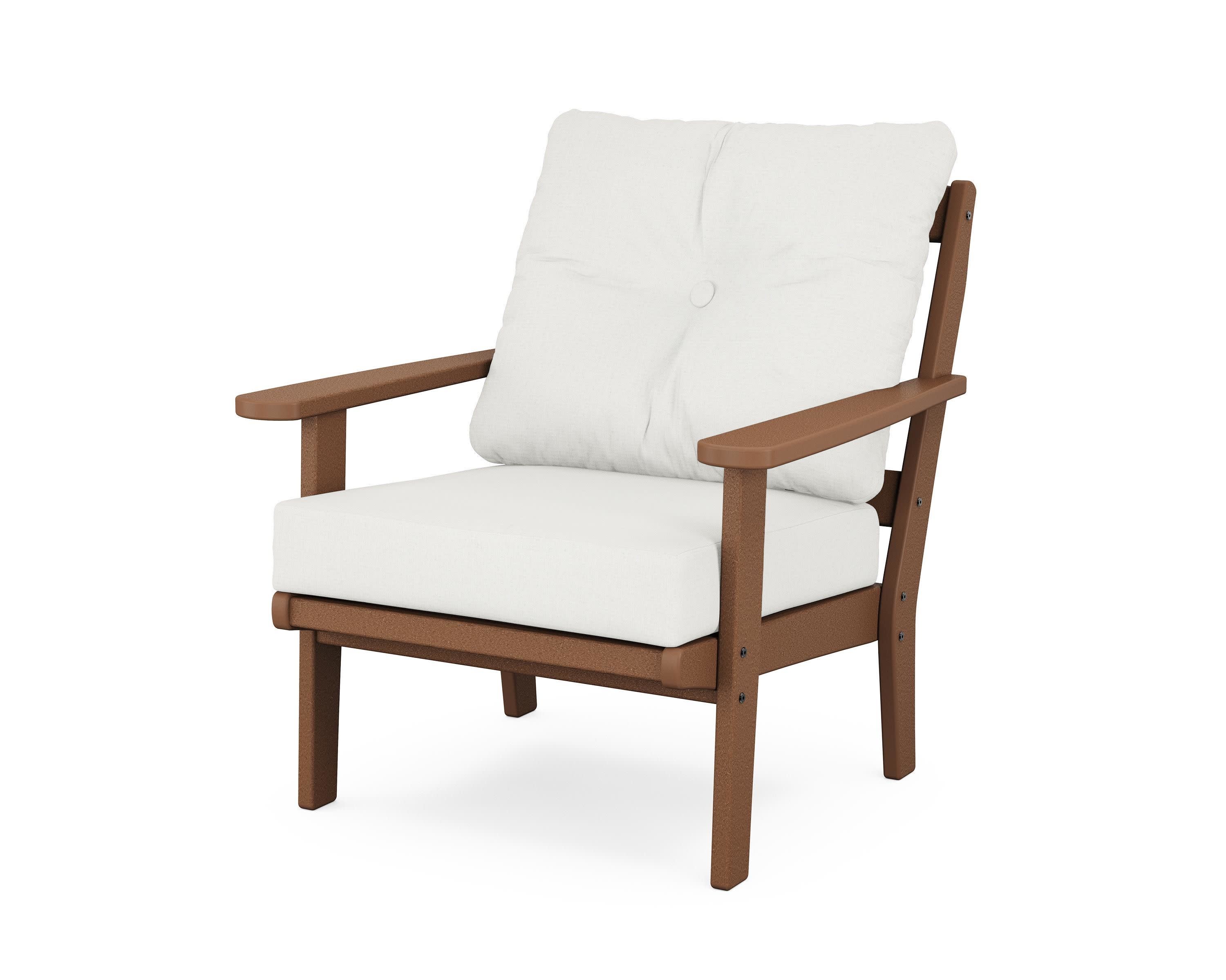 Cape Cod Deep Seating Chair in Tree House / Natural Linen