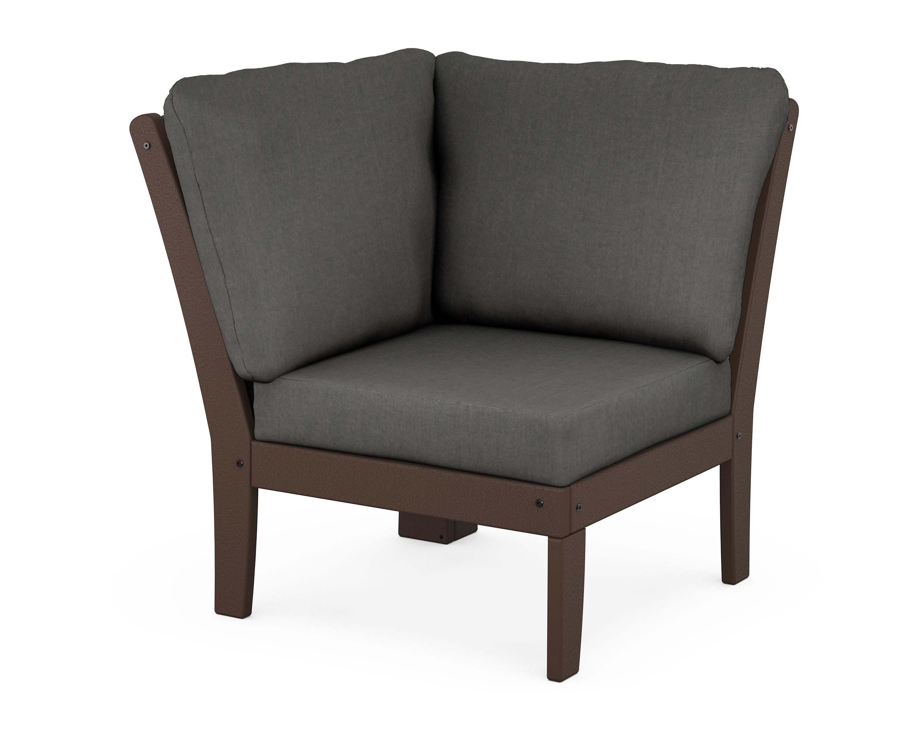 Yacht Club Modular Corner Chair in Vintage Lantern / Spectrum Carbon